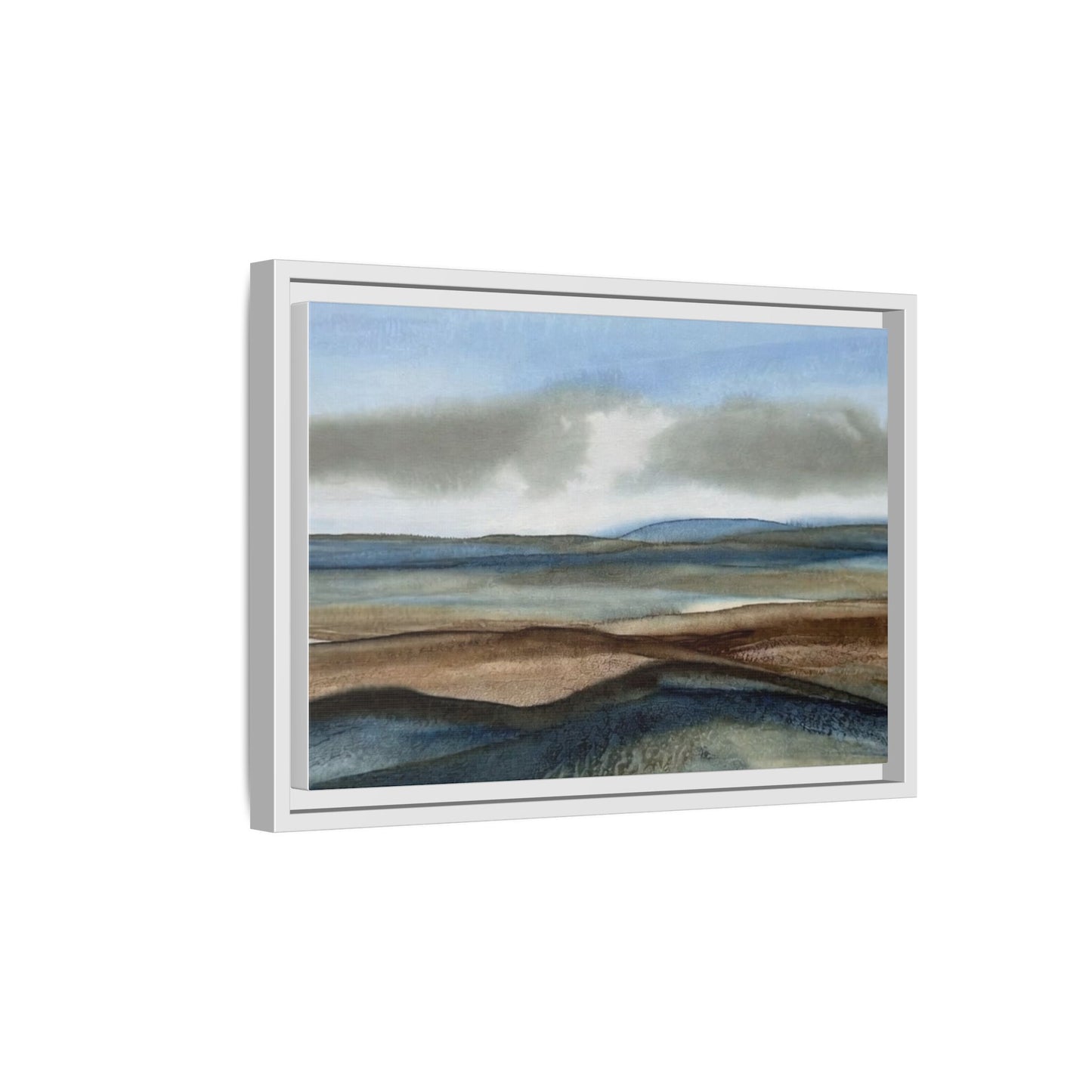 Matte Canvas Landscape, Framed (Multi-color)