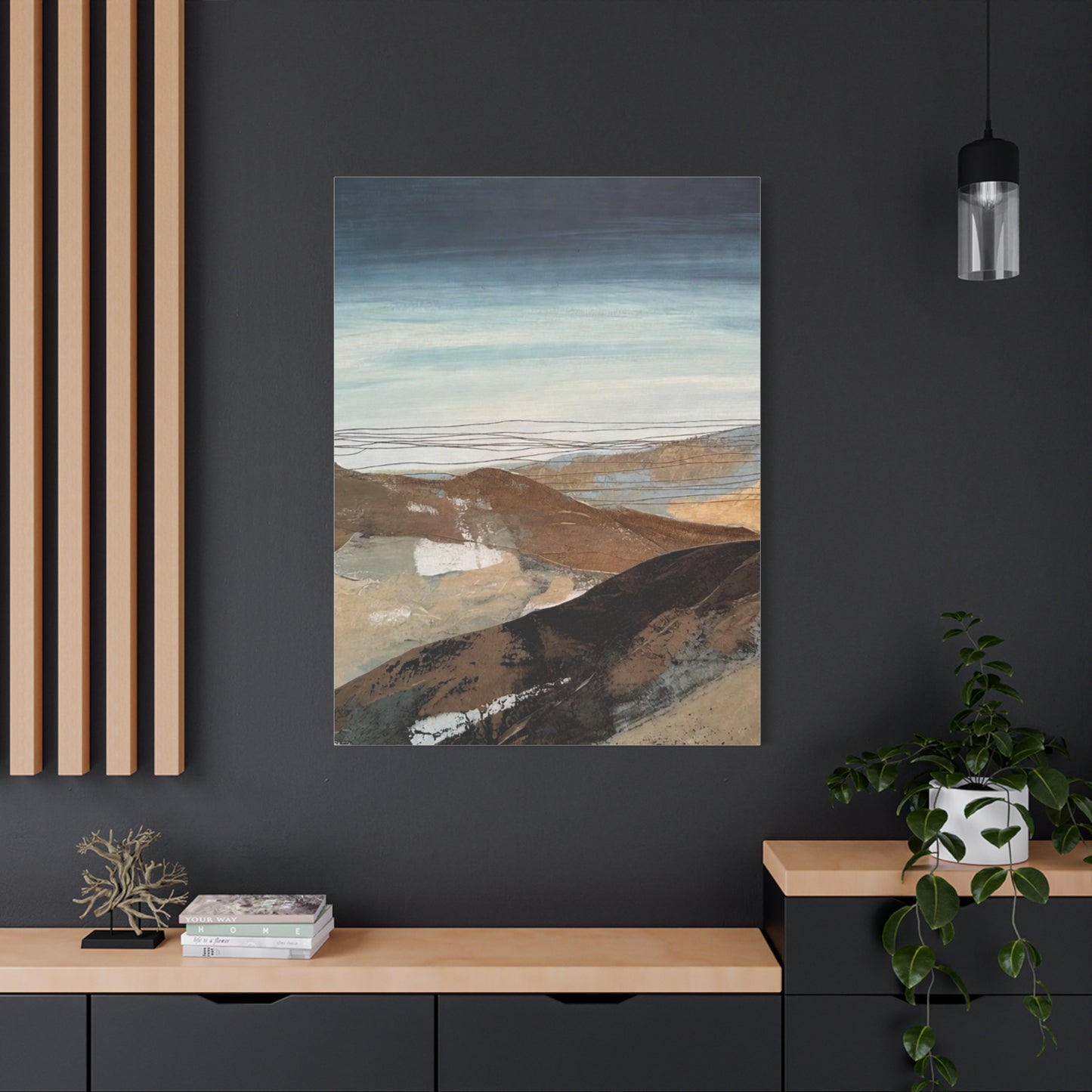 Abstract Landscape Matte Canvas Wall Art — Stretched 1.25"