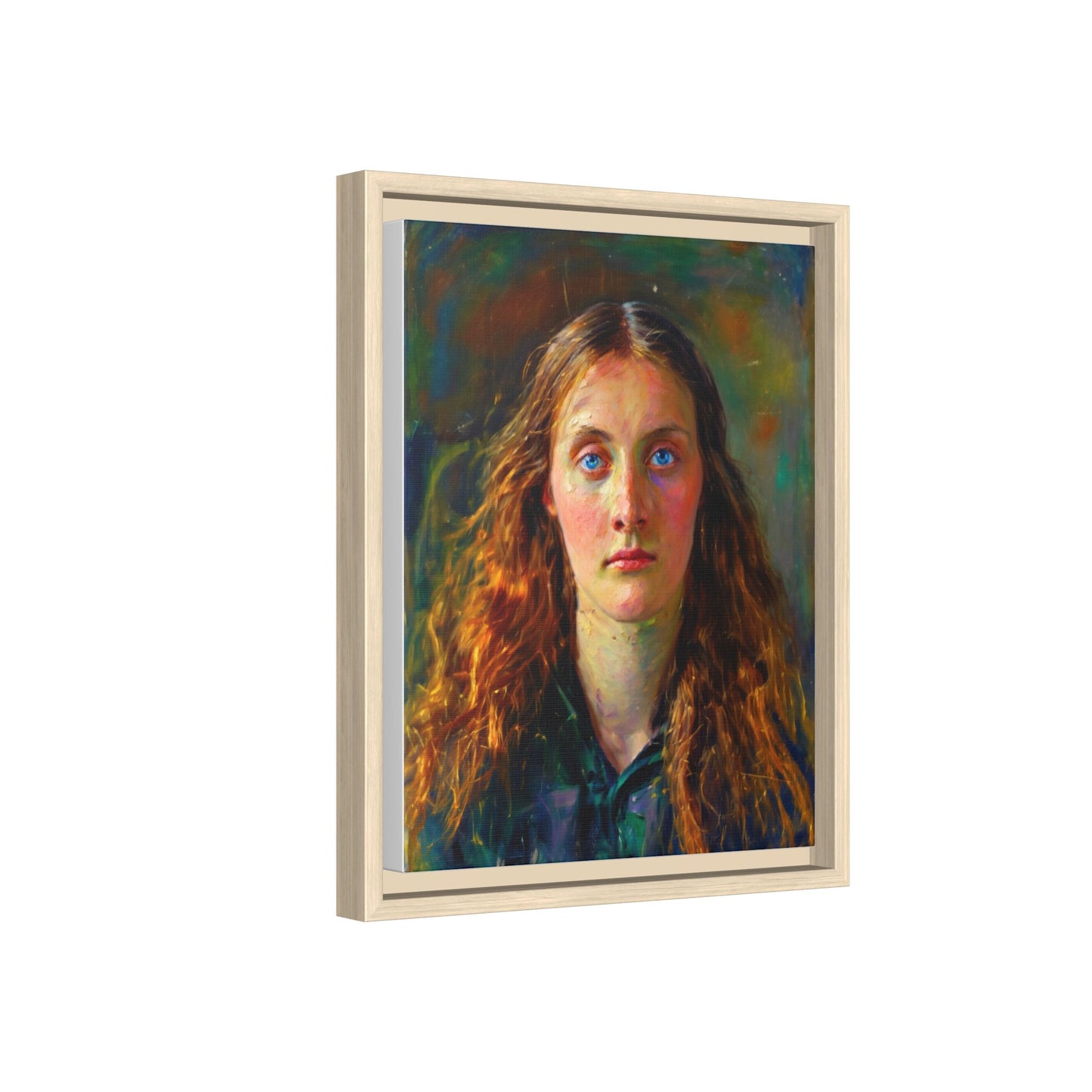 Framed Matte Canvas Print — Vintage Portrait Art