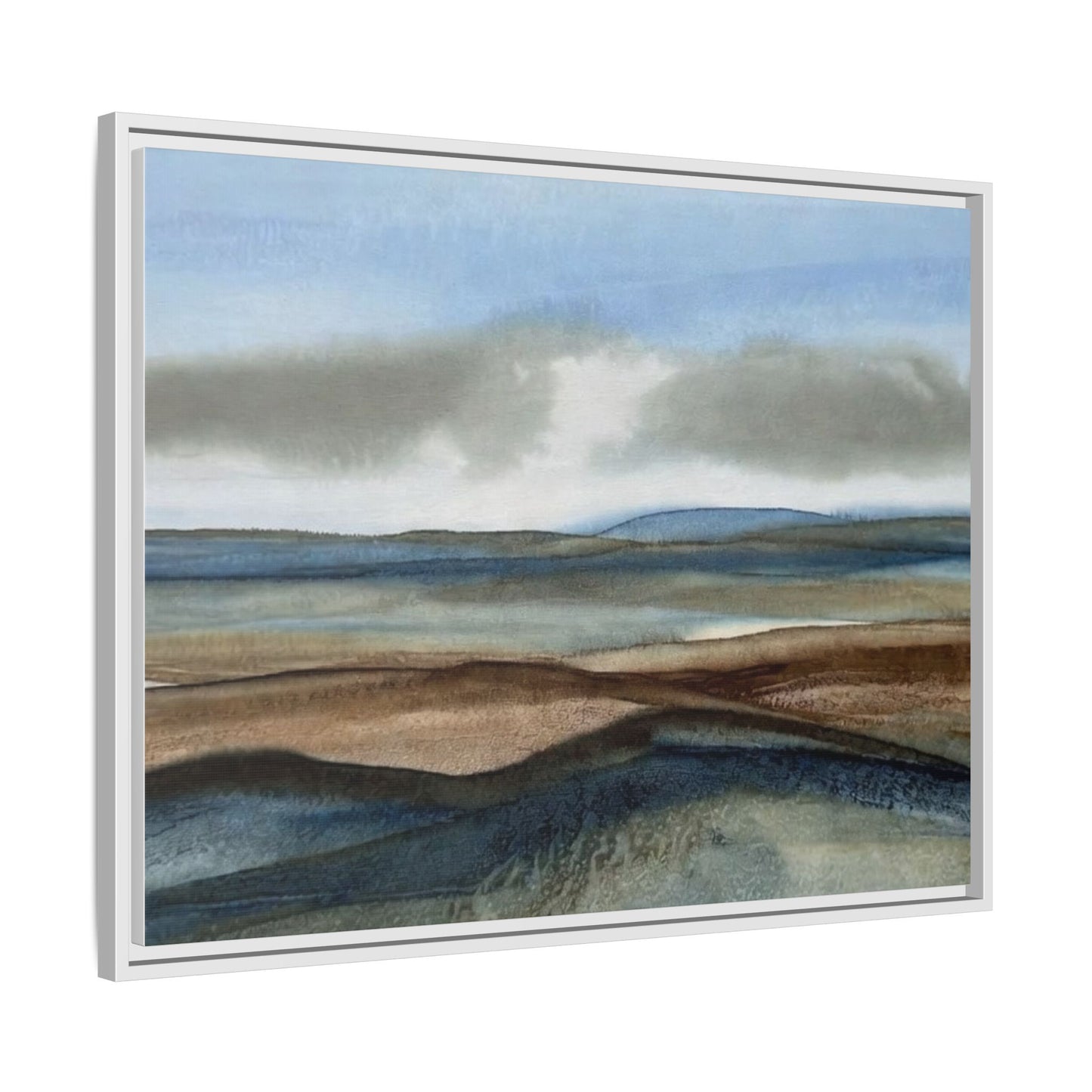 Matte Canvas Landscape, Framed (Multi-color)