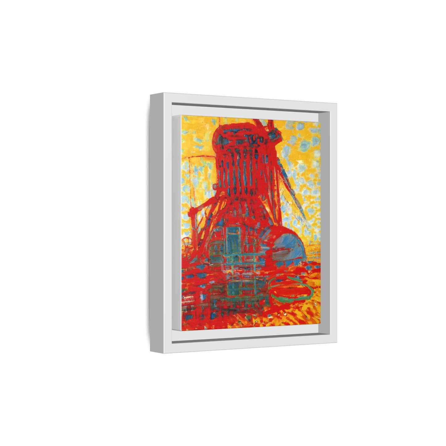 Mill by Sunlight by Piet Mondrian Matte Framed Canvas Wall Art Print