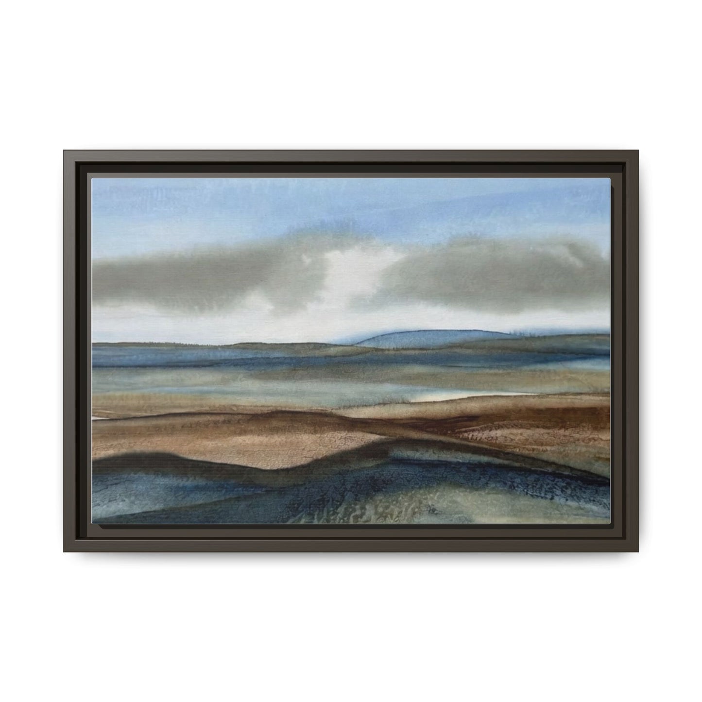 Matte Canvas Landscape, Framed (Multi-color)
