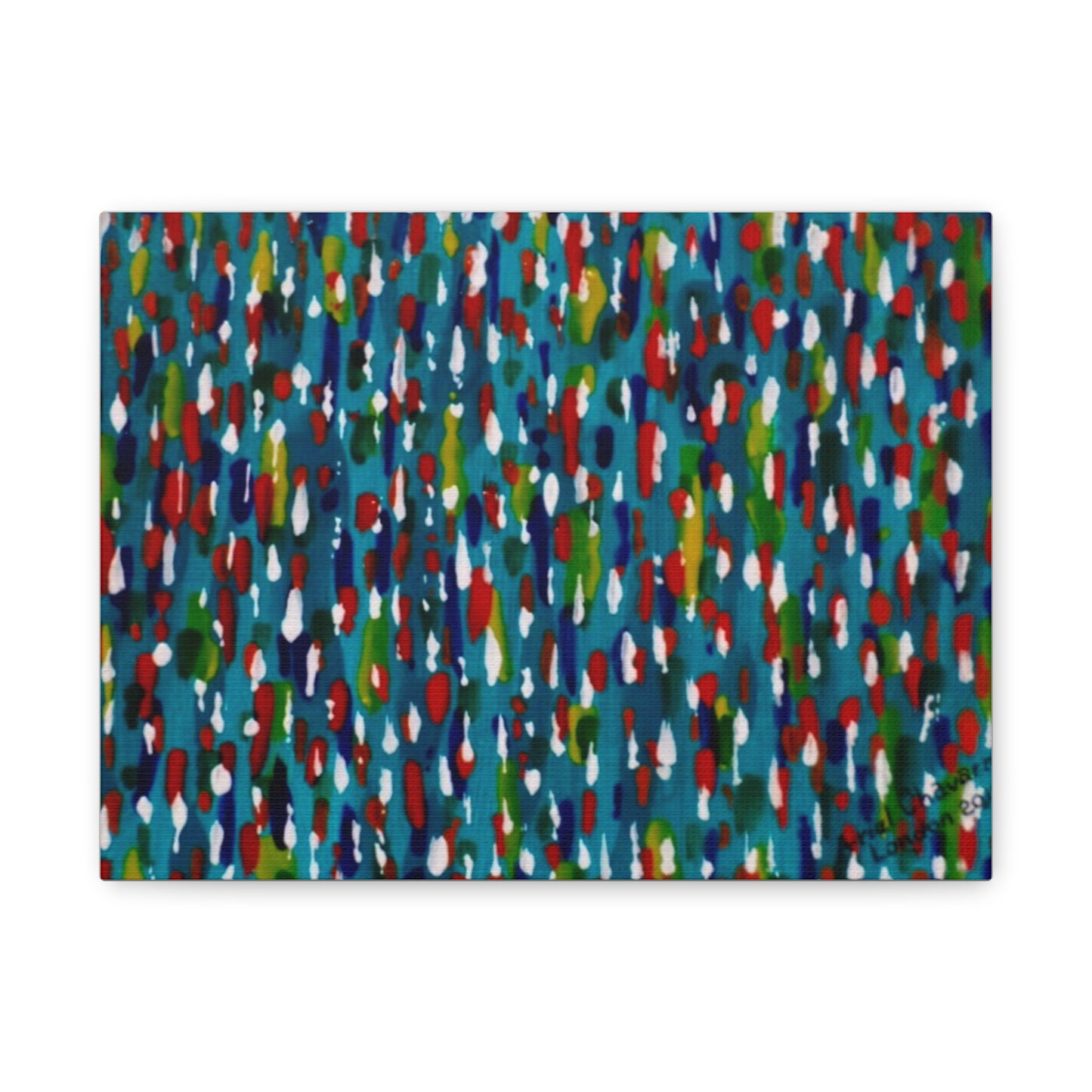 Colours Of The Soul Reflecting On Water by Ariel Chavarro Avila Matte Canvas Wall Art