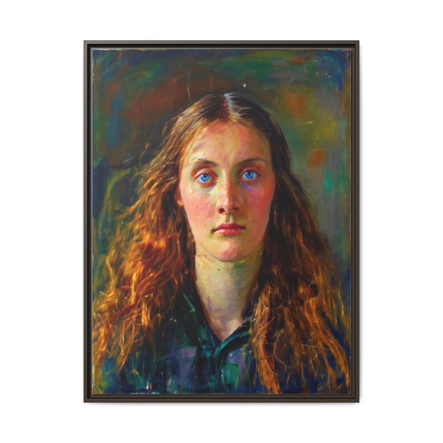 Framed Matte Canvas Print — Vintage Portrait Art