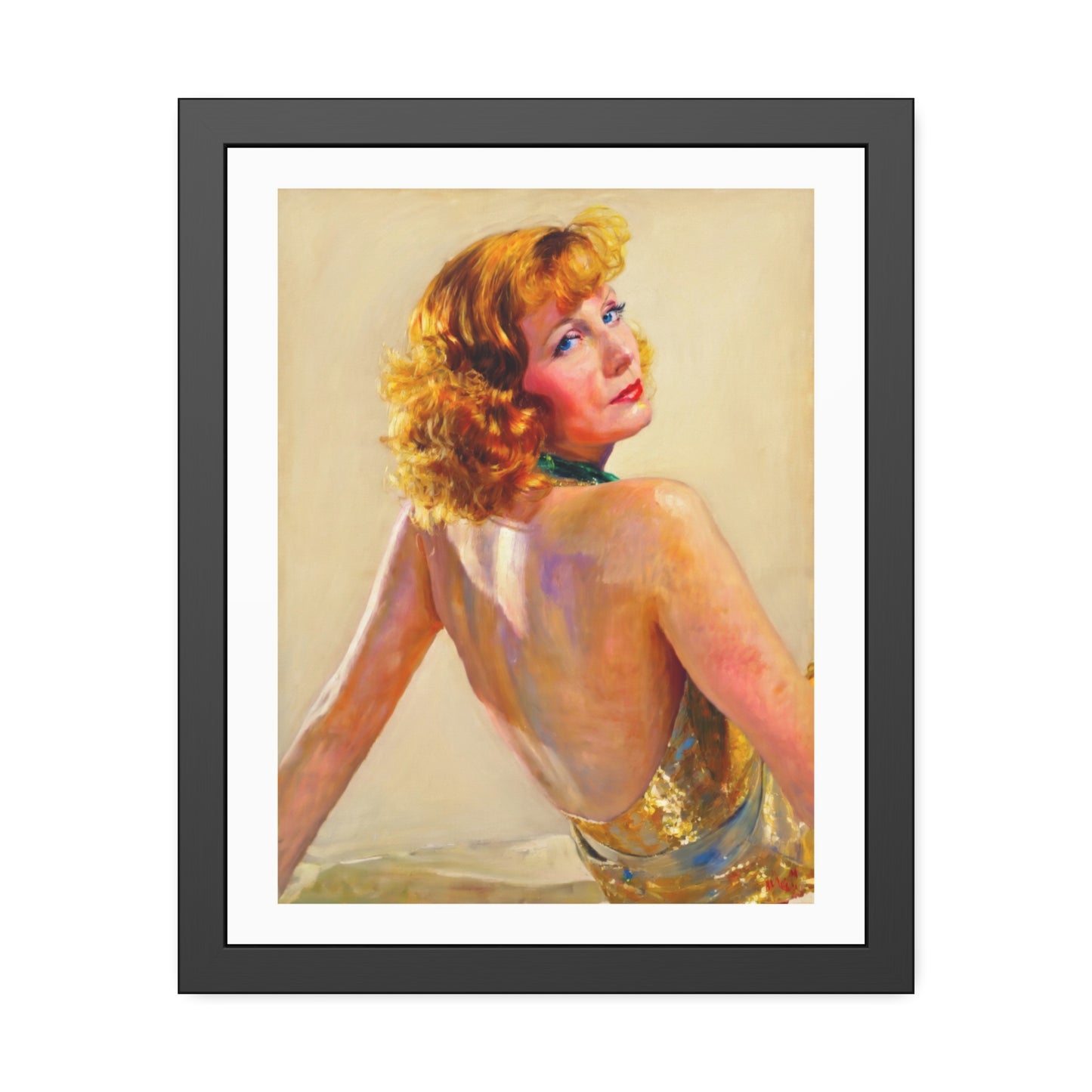 Greta Garbo Framed Paper Posters