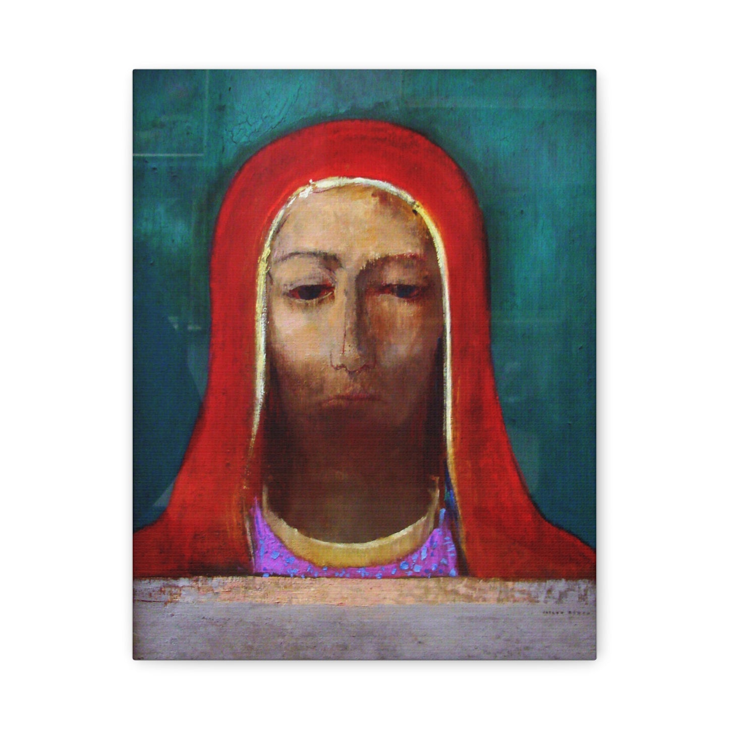 Le Silence by Odilon Redon Matte Canvas Wall Art Print
