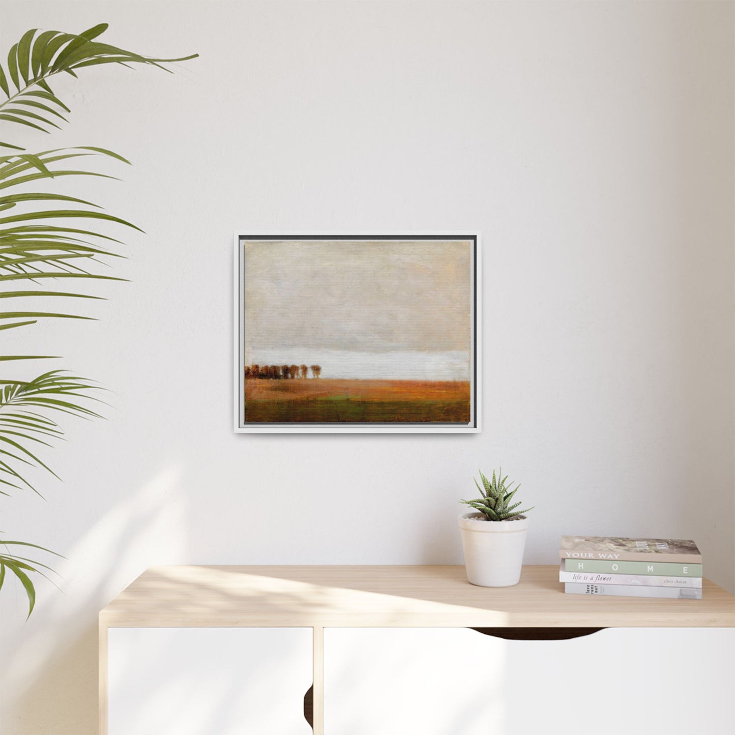 View of Jaegersborg Allé, North of Copenhagen by Vilhelm Hammershøi Framed Matte Canvas Wall Art Print