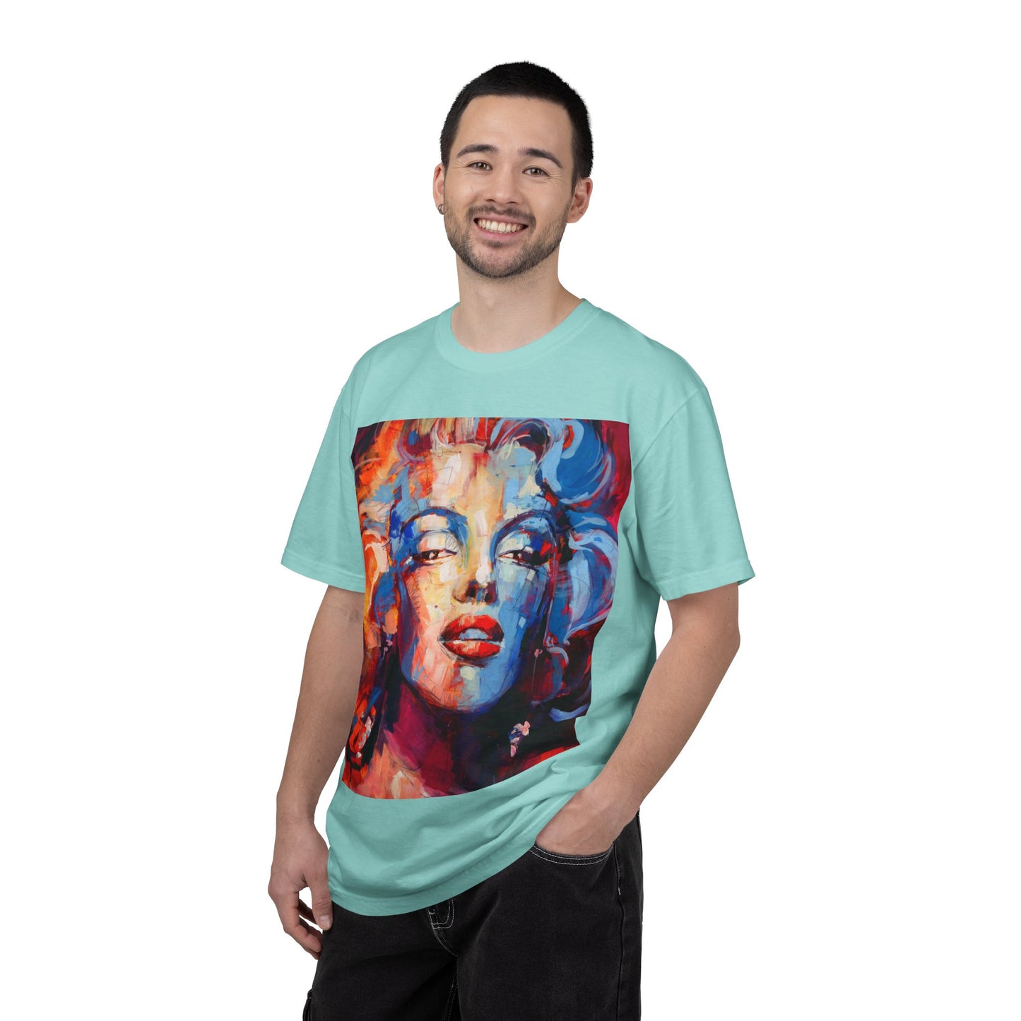 Artistic Pop Portrait T-Shirt — Colorful Marilyn-Inspired Graphic Tee