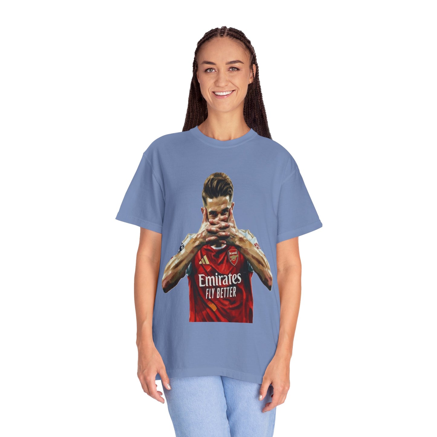 Soccer Celebration T-Shirt — Emirates 'Fly Better' Jersey Design