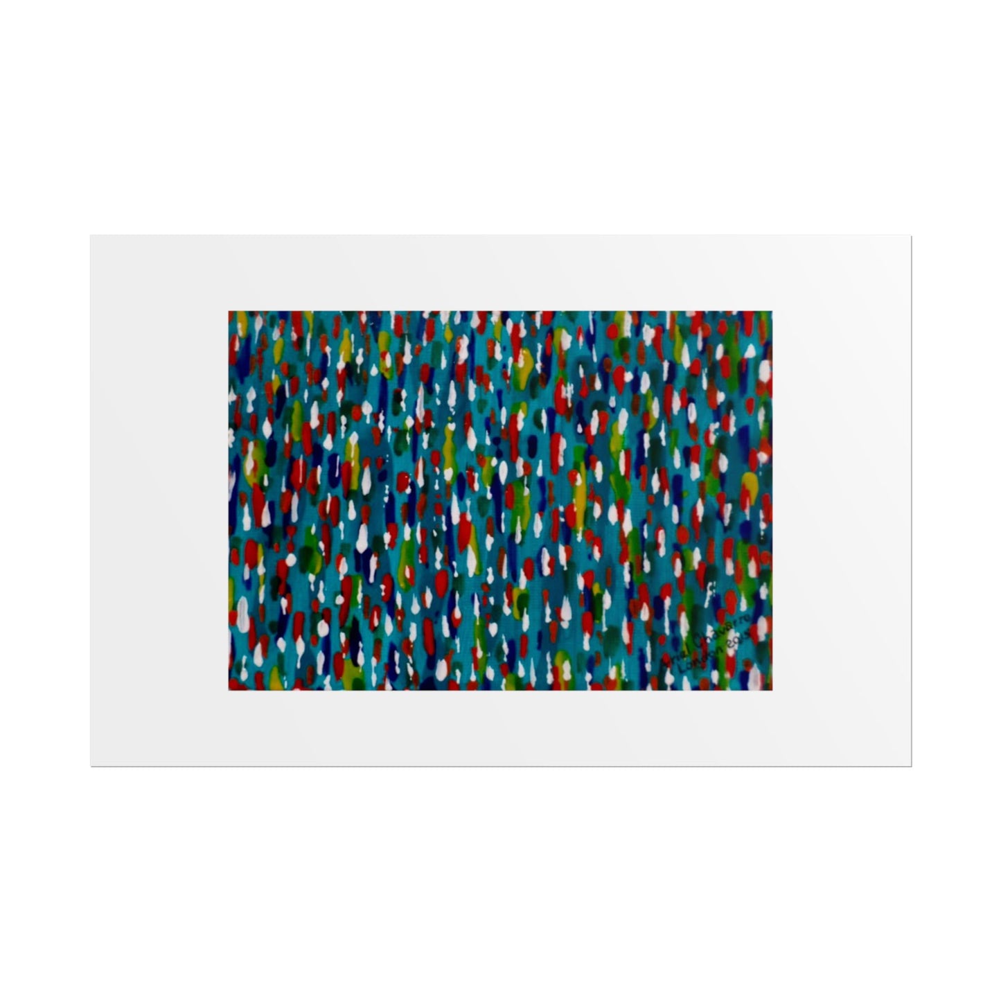 Colours Of The Soul Reflecting On Water by Ariel Chavarro Avila Wall Art Print