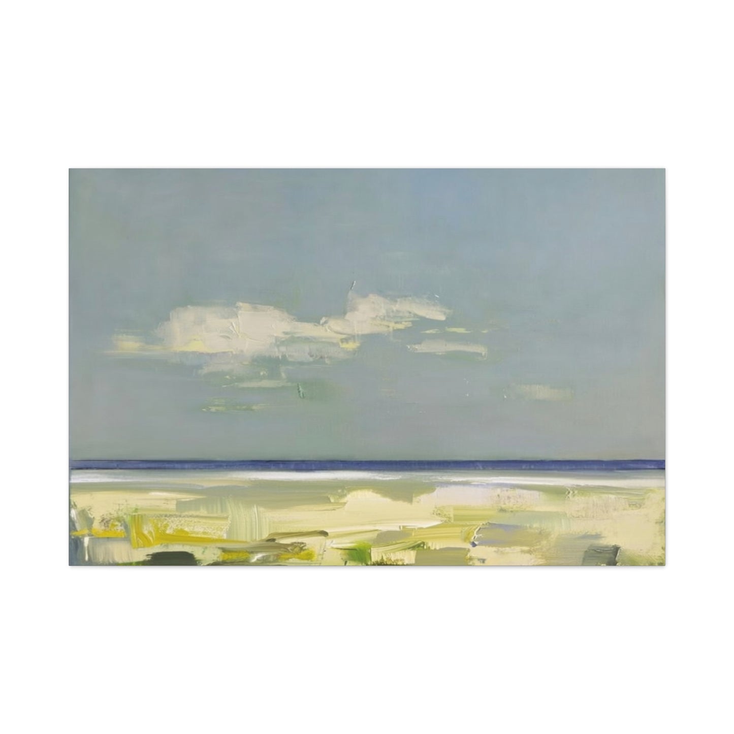 Coastal Breeze Abstract Canvas - Matte Stretched Wall Art