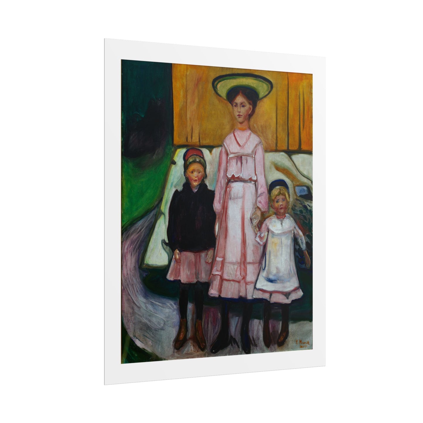 Three Children Thielska by Edvard Munch Wall Art Print