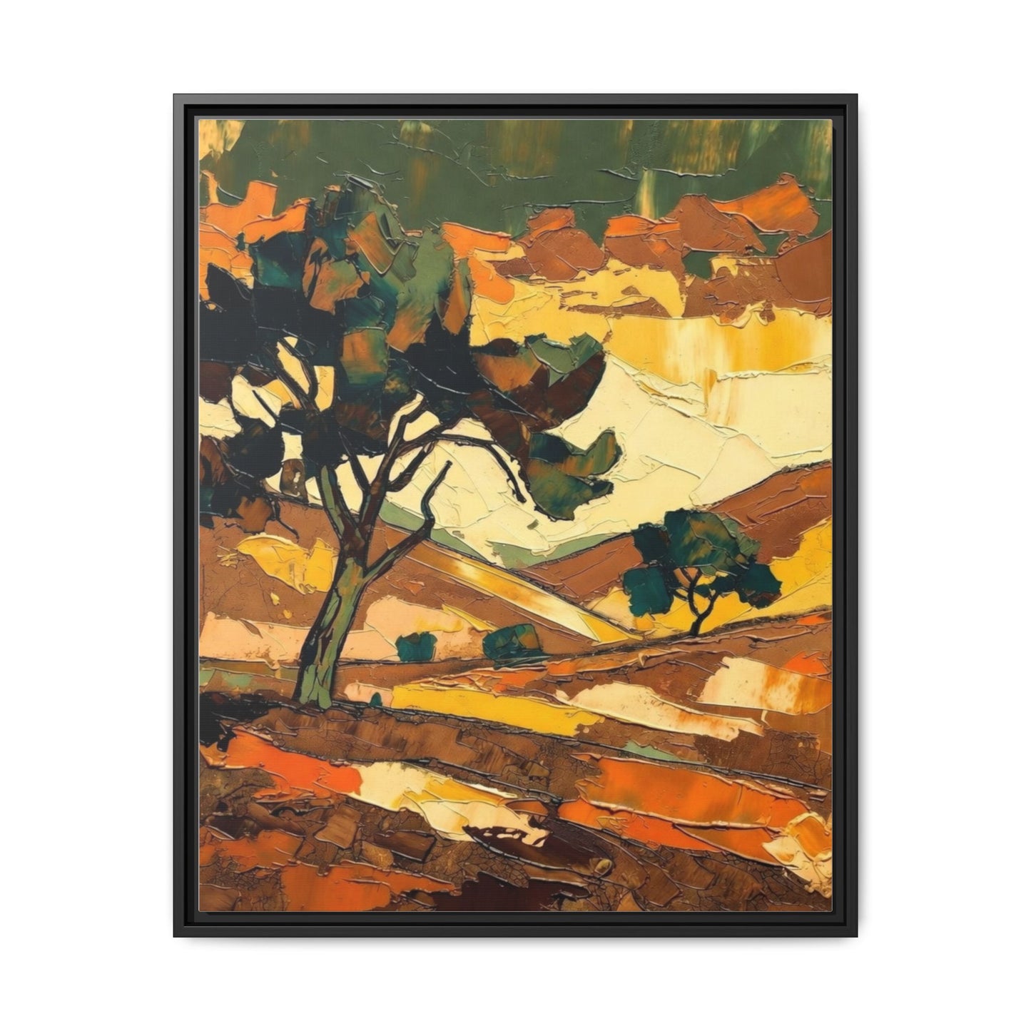 Framed Matte Canvas Landscape Art Print