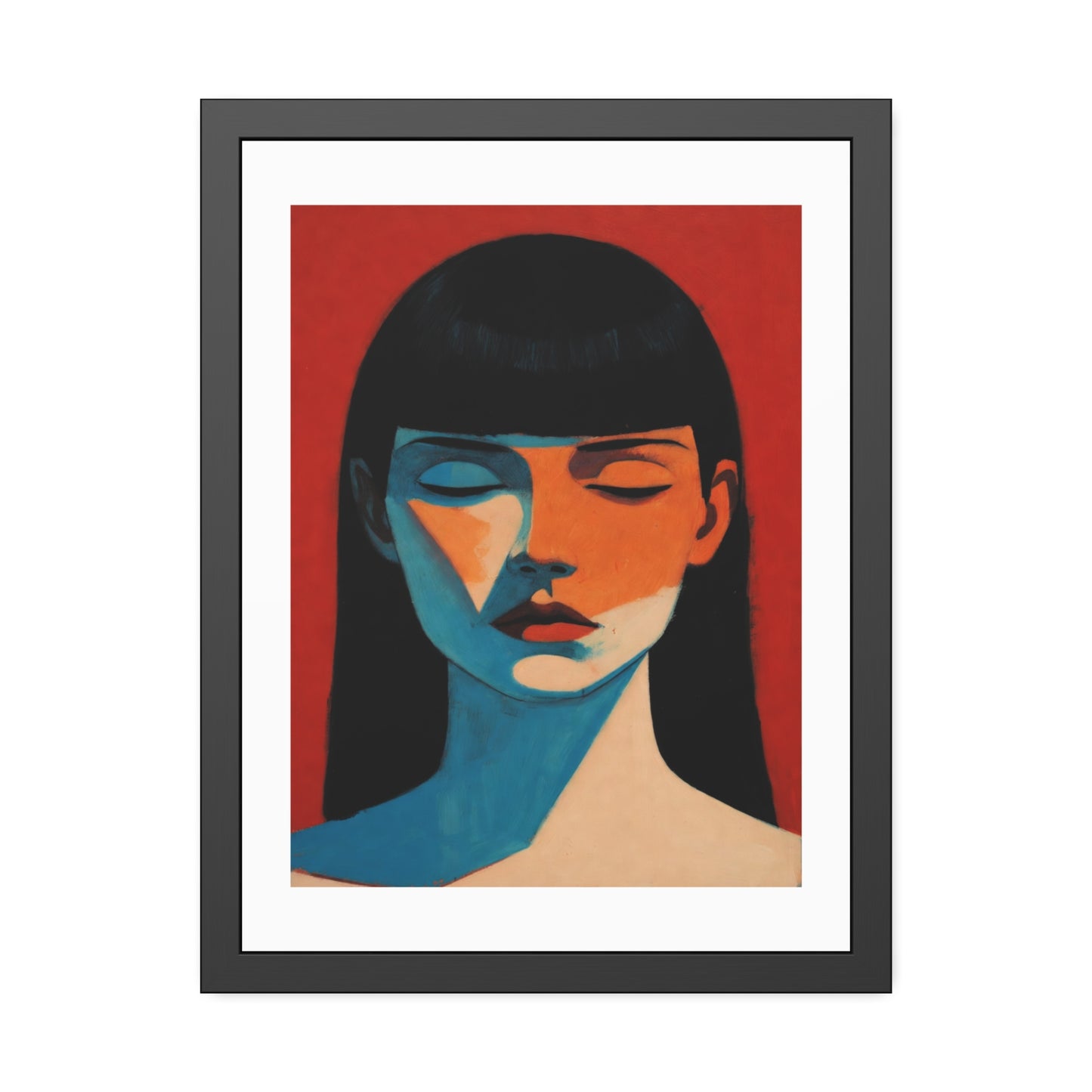Framed Art Print — Moody Portrait Poster