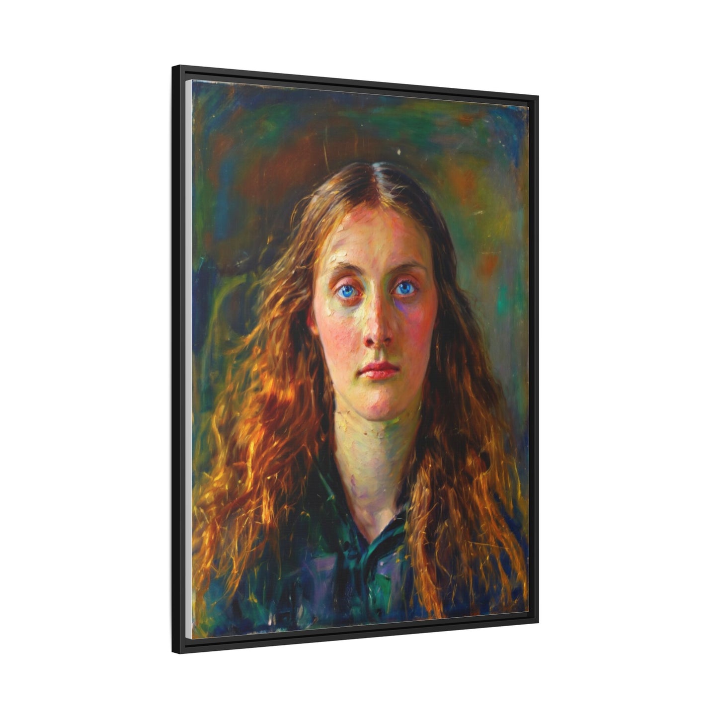 Framed Matte Canvas Print — Vintage Portrait Art