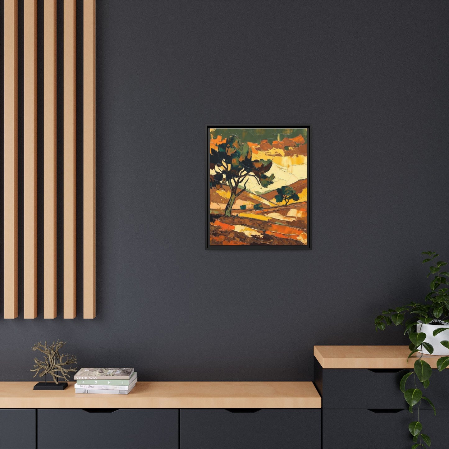 Framed Matte Canvas Landscape Art Print