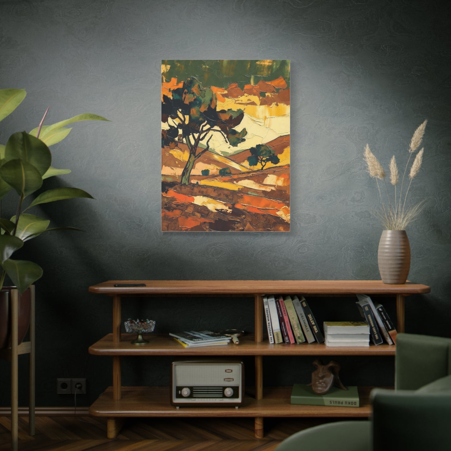 Abstract Autumn Landscape Canvas