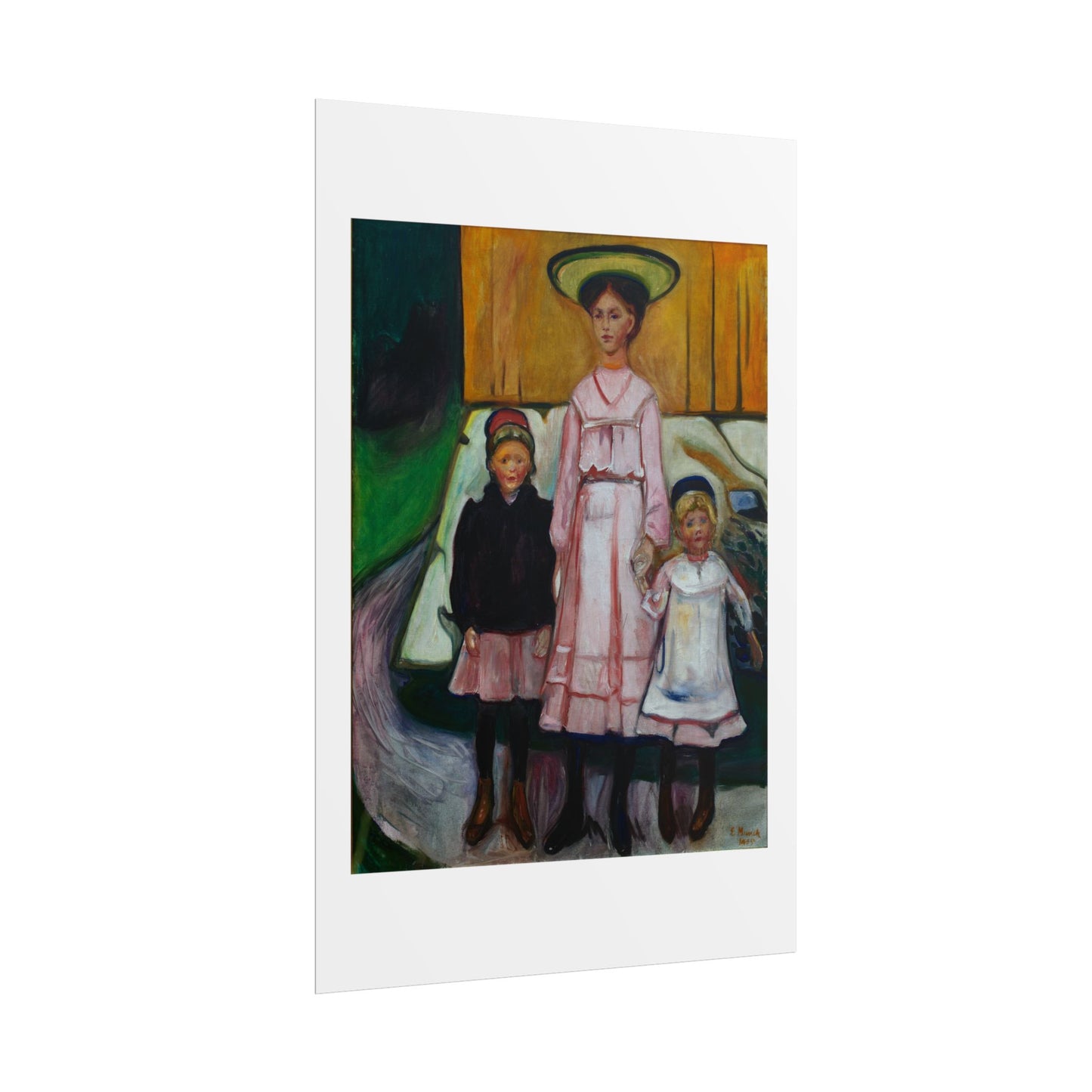 Three Children Thielska by Edvard Munch Wall Art Print