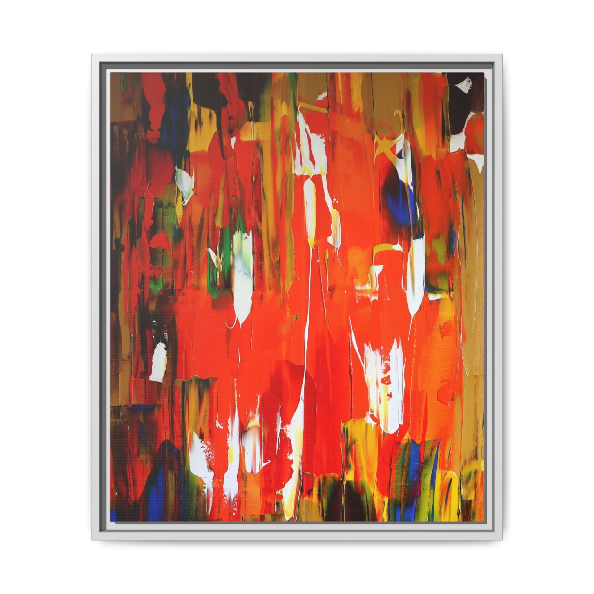 Burn baby burn by Norman Barrett Framed Matte Canvas Wall Art