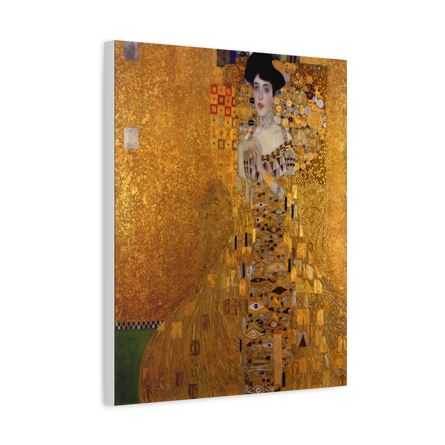 Adele Bloch-Bauer by Gustav Klimt Matte Canvas Wall Art Print