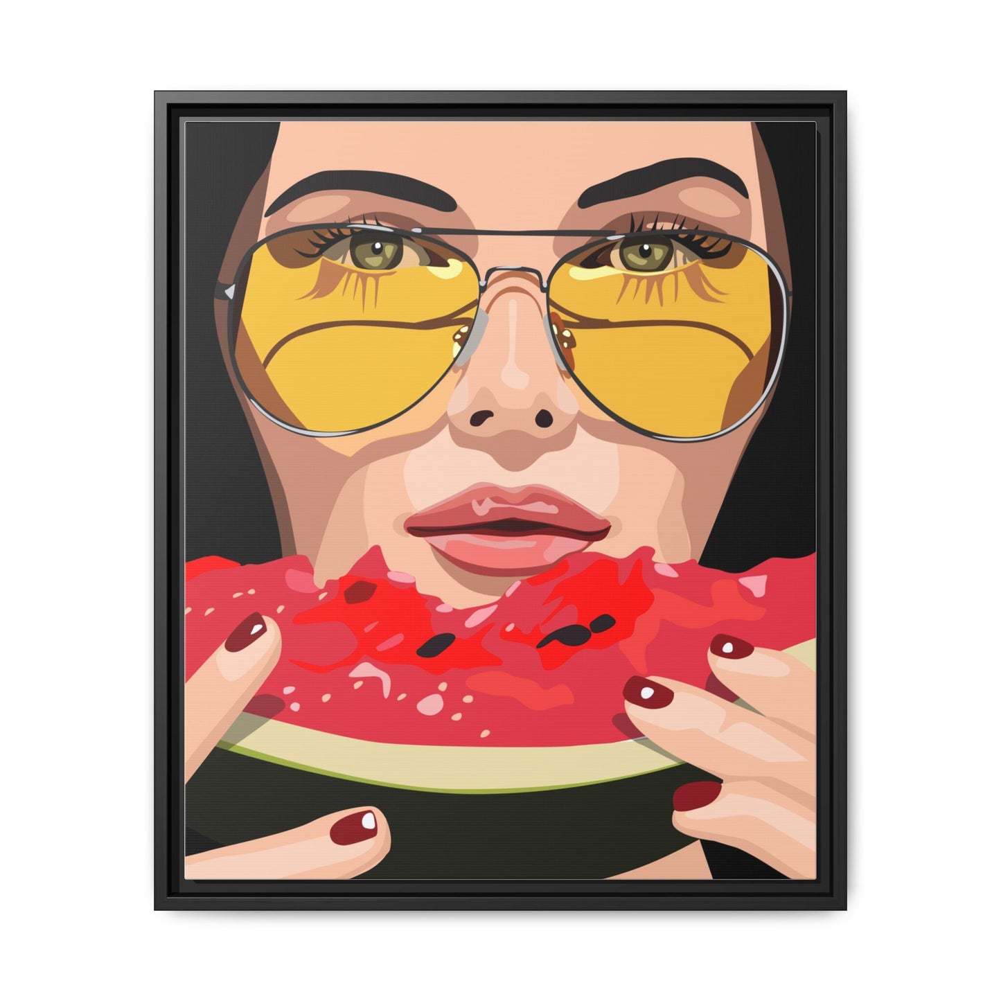 Vivid 81 by Orit Fuchs Framed Matte Canvas Wall Art