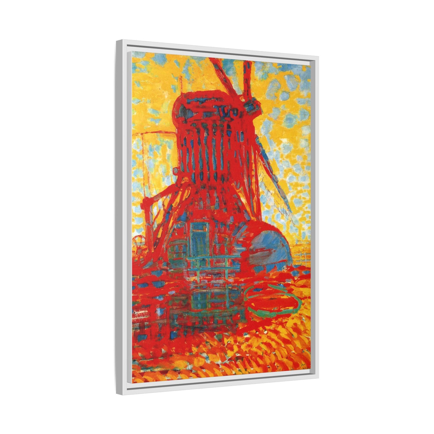 Mill by Sunlight by Piet Mondrian Matte Framed Canvas Wall Art Print