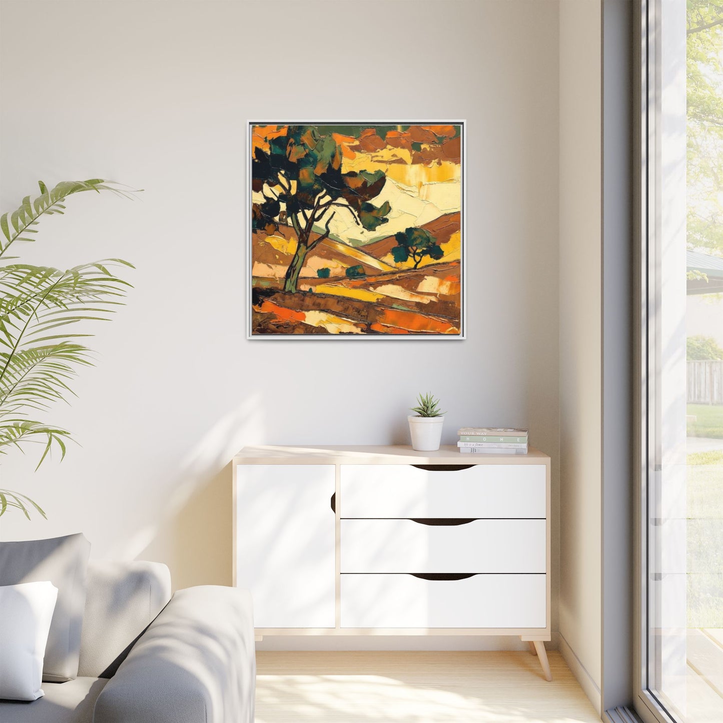Framed Matte Canvas Landscape Art Print