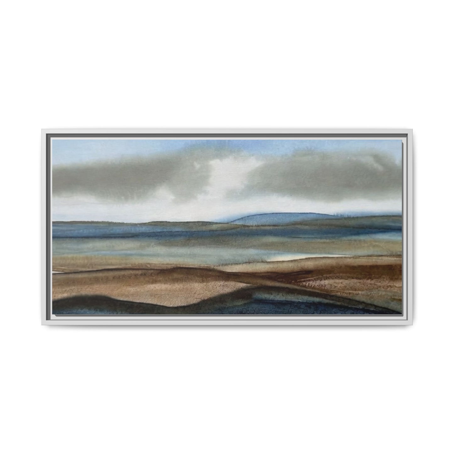 Matte Canvas Landscape, Framed (Multi-color)