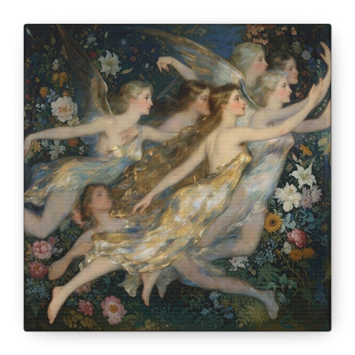 Vintage Fairy Dance Matte Canvas Wall Art