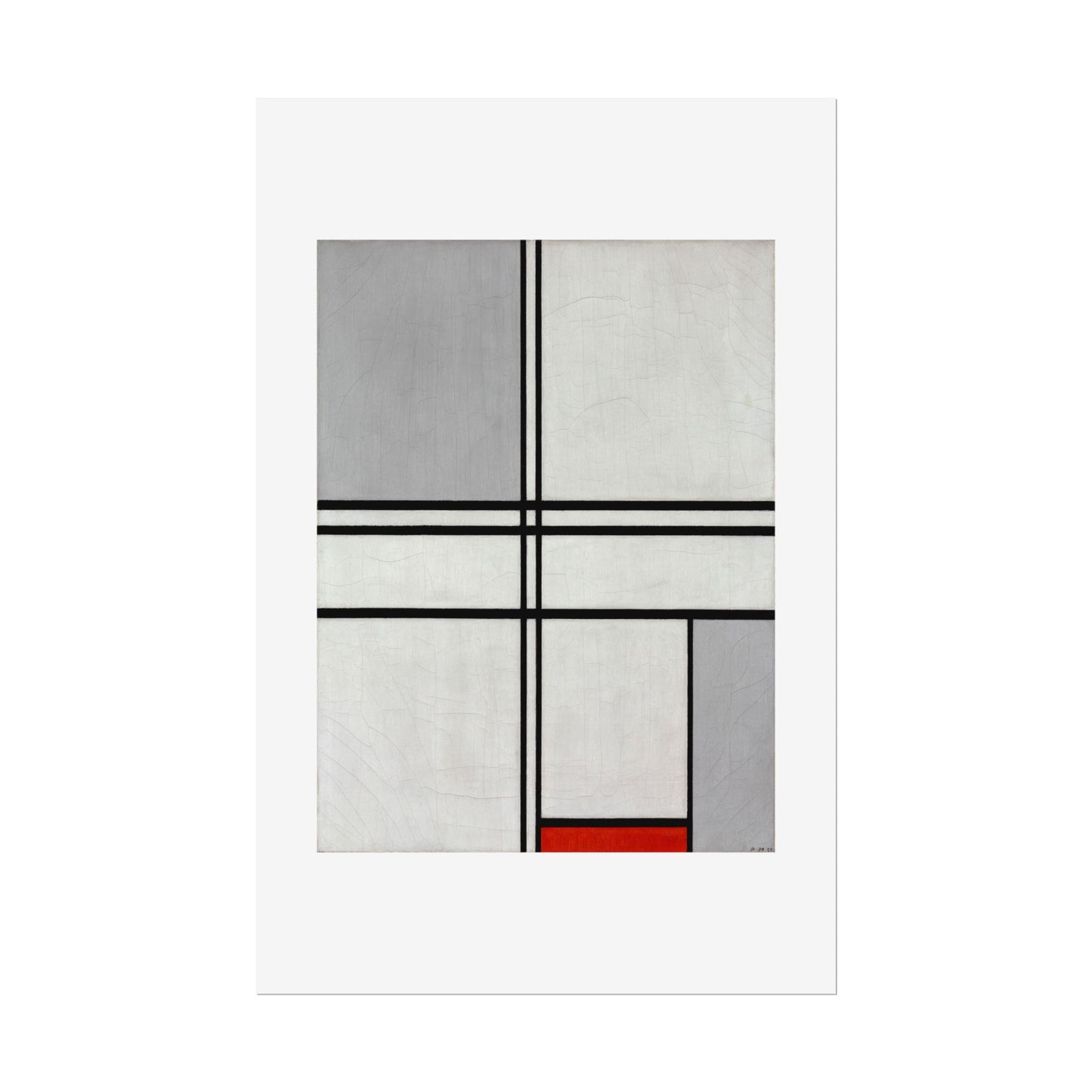 Composition (No. 1) by Piet Mondrian Abstract  Wall Art Print