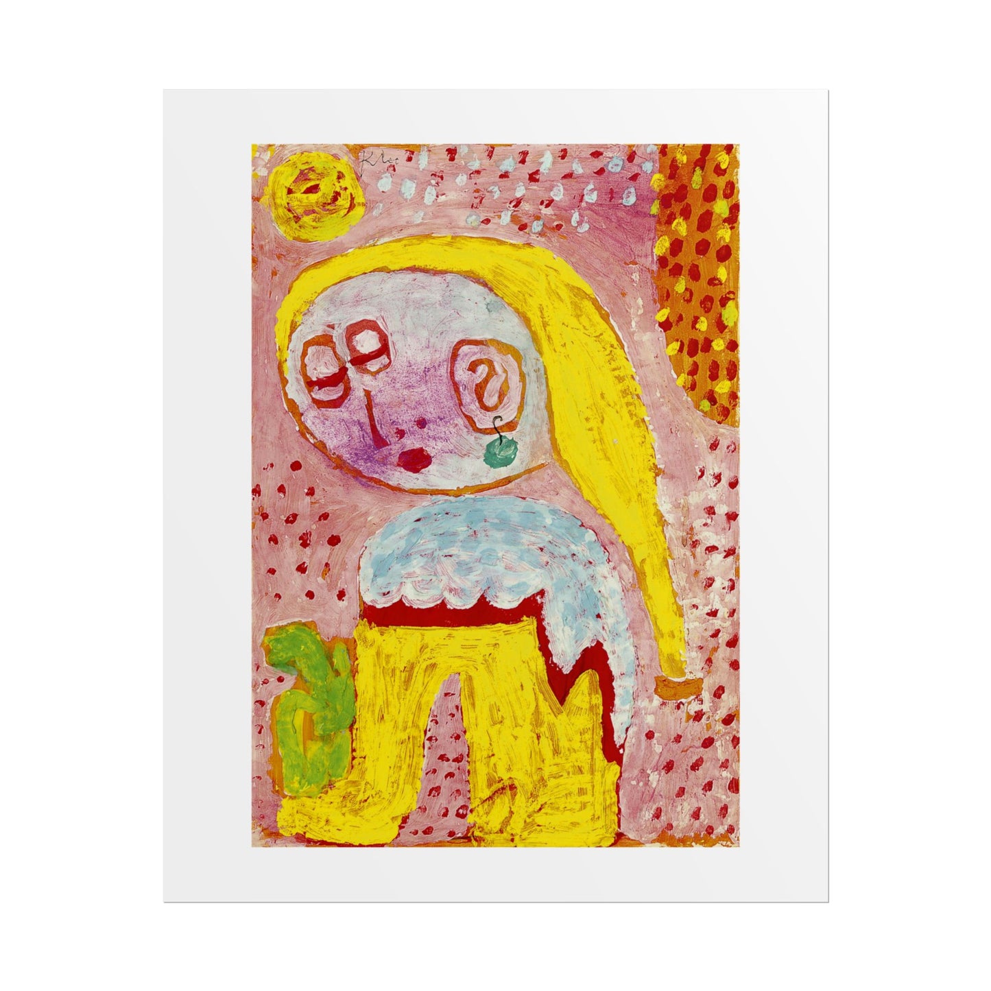 Magdalena vor der Bekehrung by Paul Klee Abstract Wall Art Poster