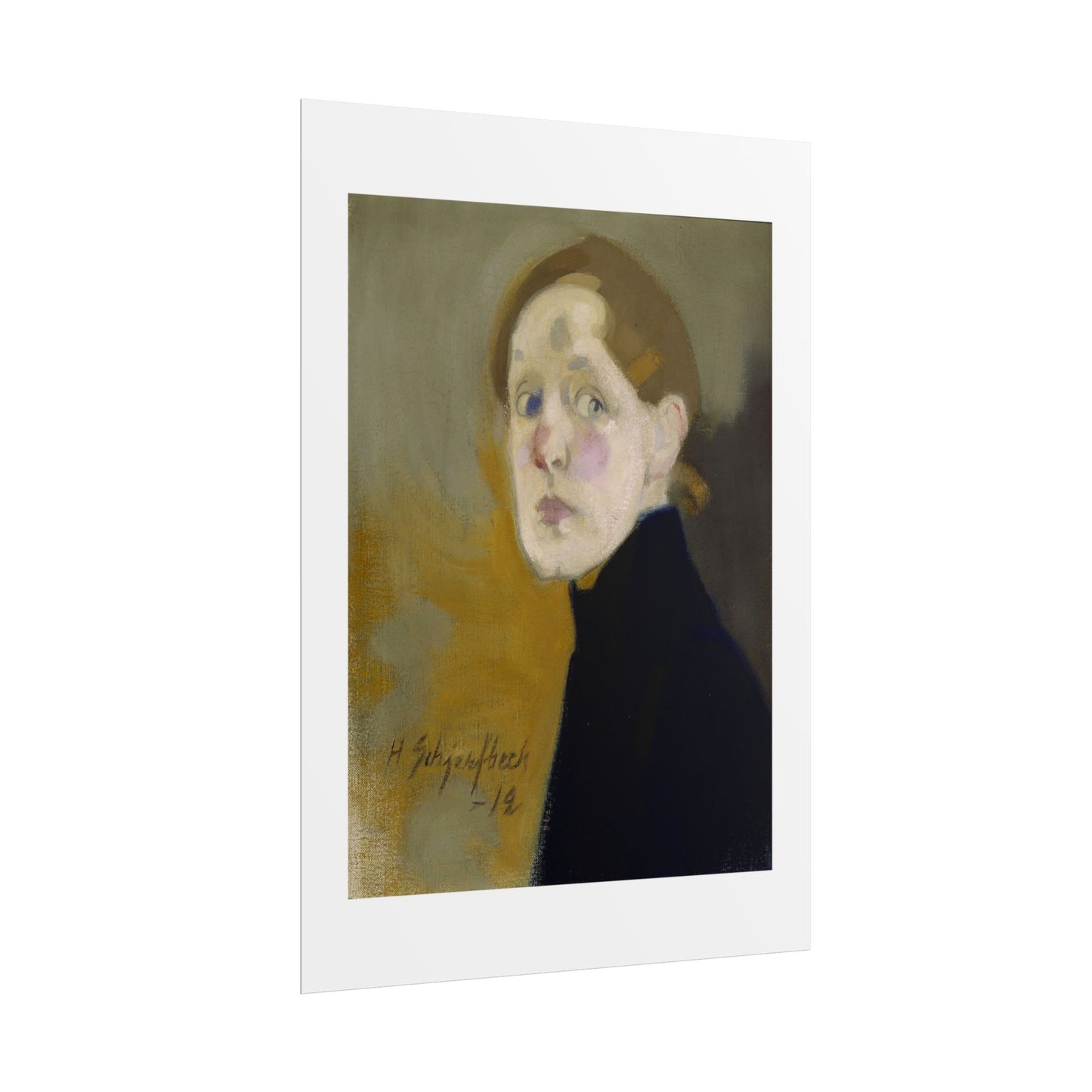 Selbstbildnis by Helena Schjerfbeck Wall Art Print