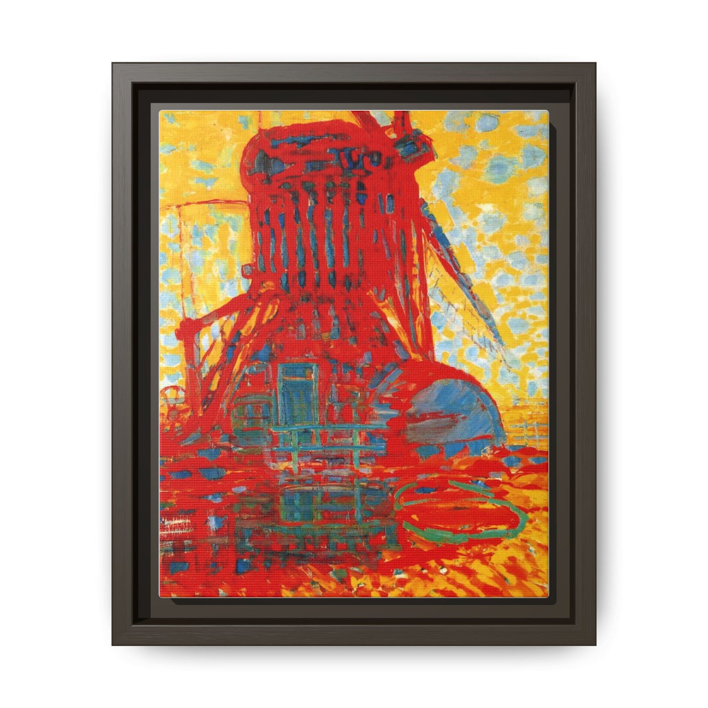 Mill by Sunlight by Piet Mondrian Matte Framed Canvas Wall Art Print