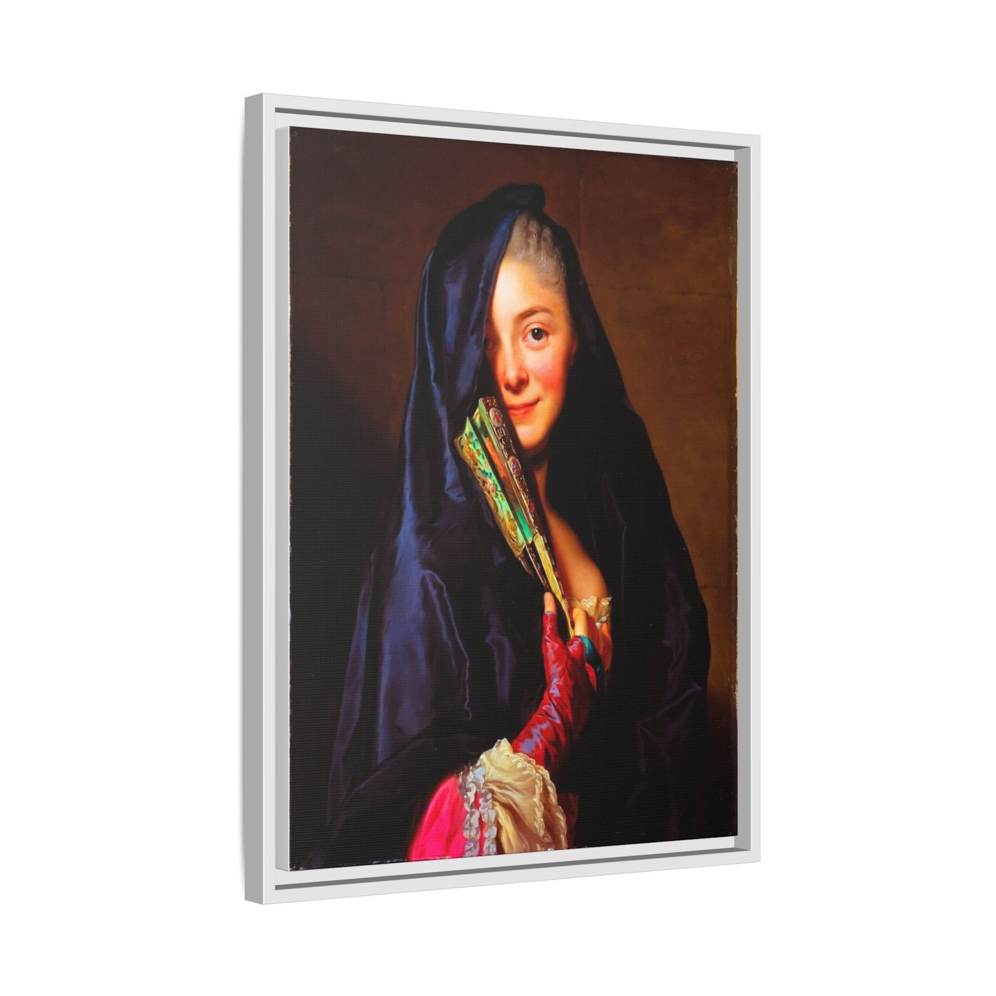 Framed Matte Canvas Wall Art — Classical Portrait Print