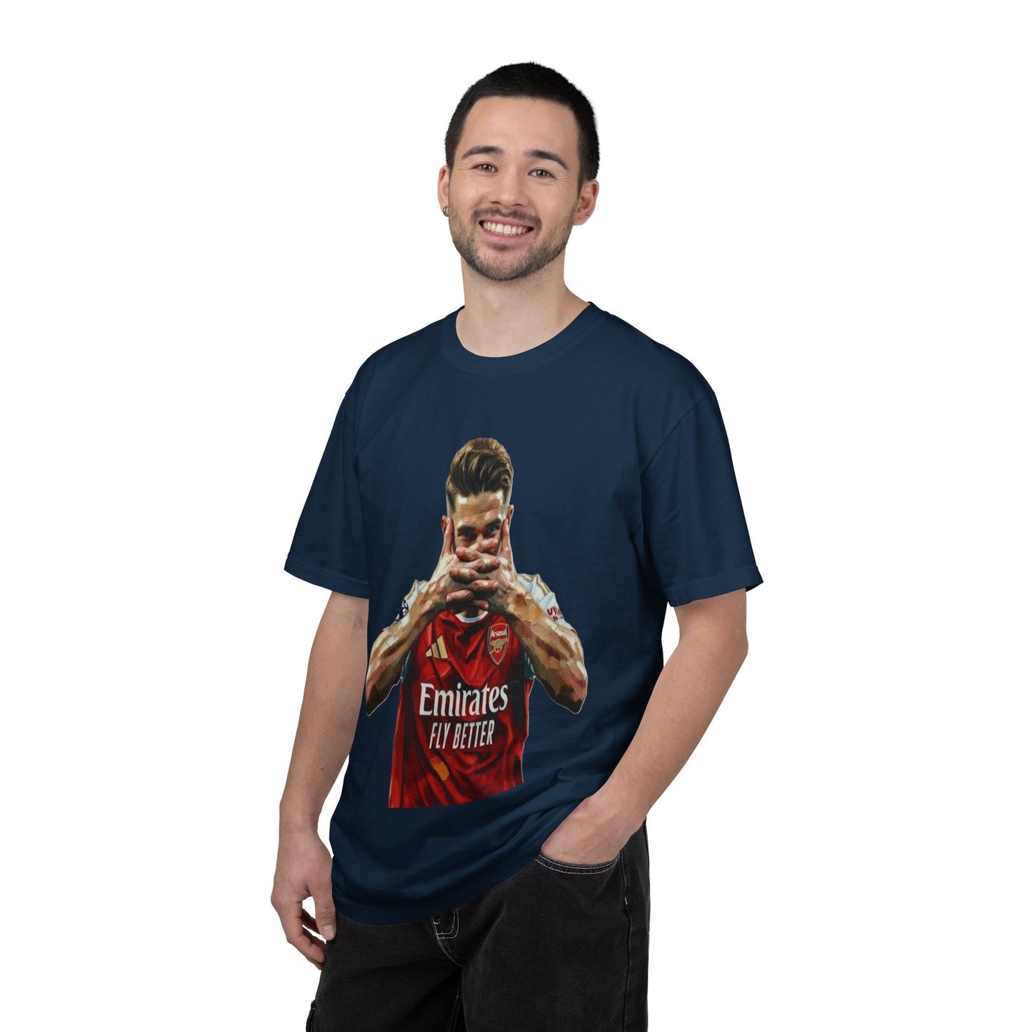 Soccer Celebration T-Shirt — Emirates 'Fly Better' Jersey Design