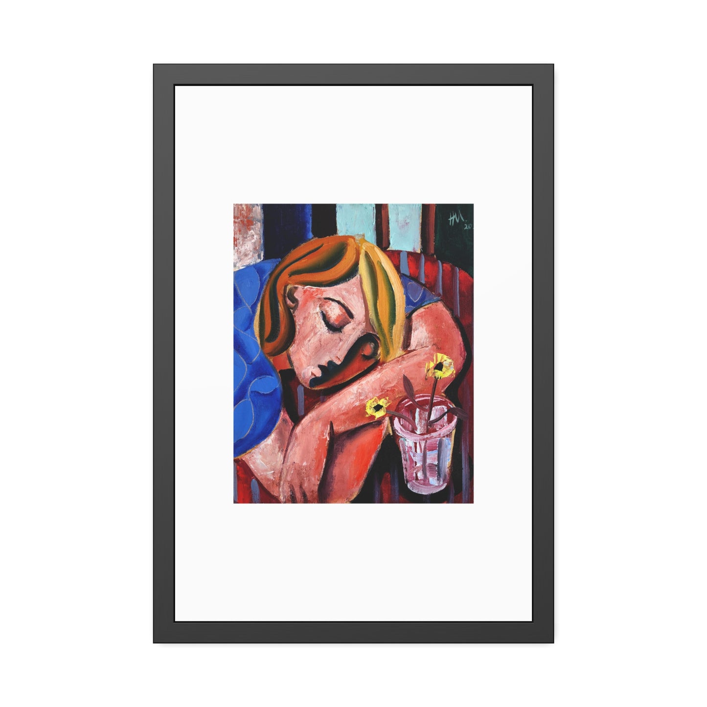 When she finally woke the world around her had changed unrecognizably by Hennie Niemann jnr Framed Wall Art Print