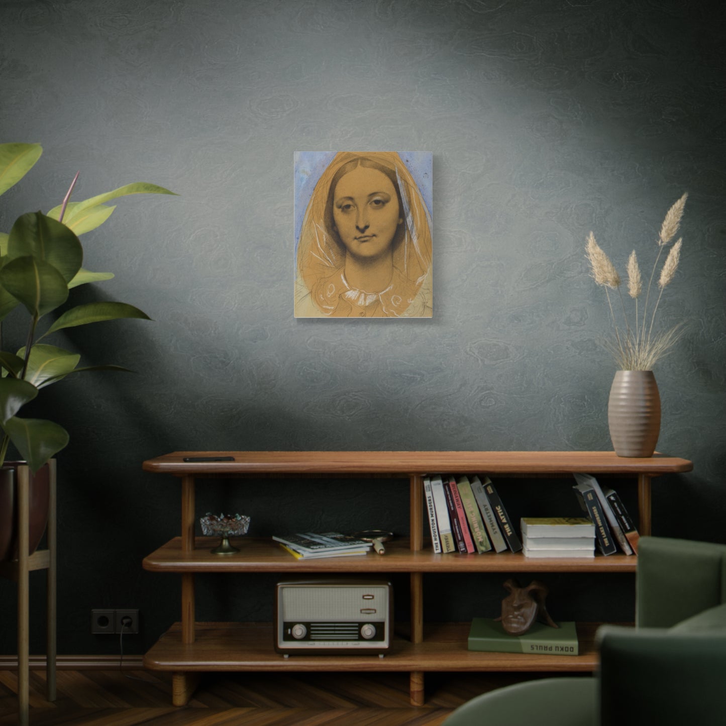 Mademoiselle Mary de Borderieux by Jean Auguste Dominique Ingres Matte Stretched Canvas Wall Art