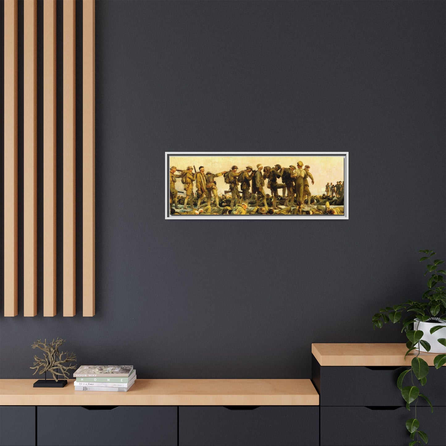 Gassed by John Singer Sargent (RA) Framed Matte Canvas Print