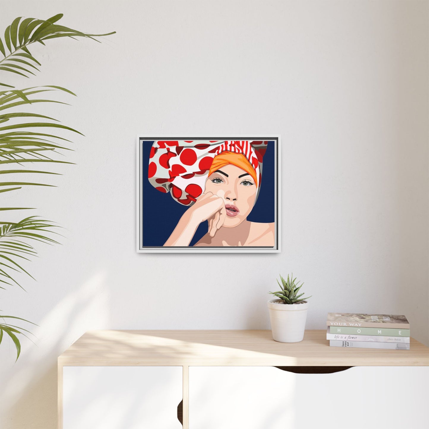 Vivid 20 by Orit Fuchs Pop Art Matte Canvas Framed Wall Art Print