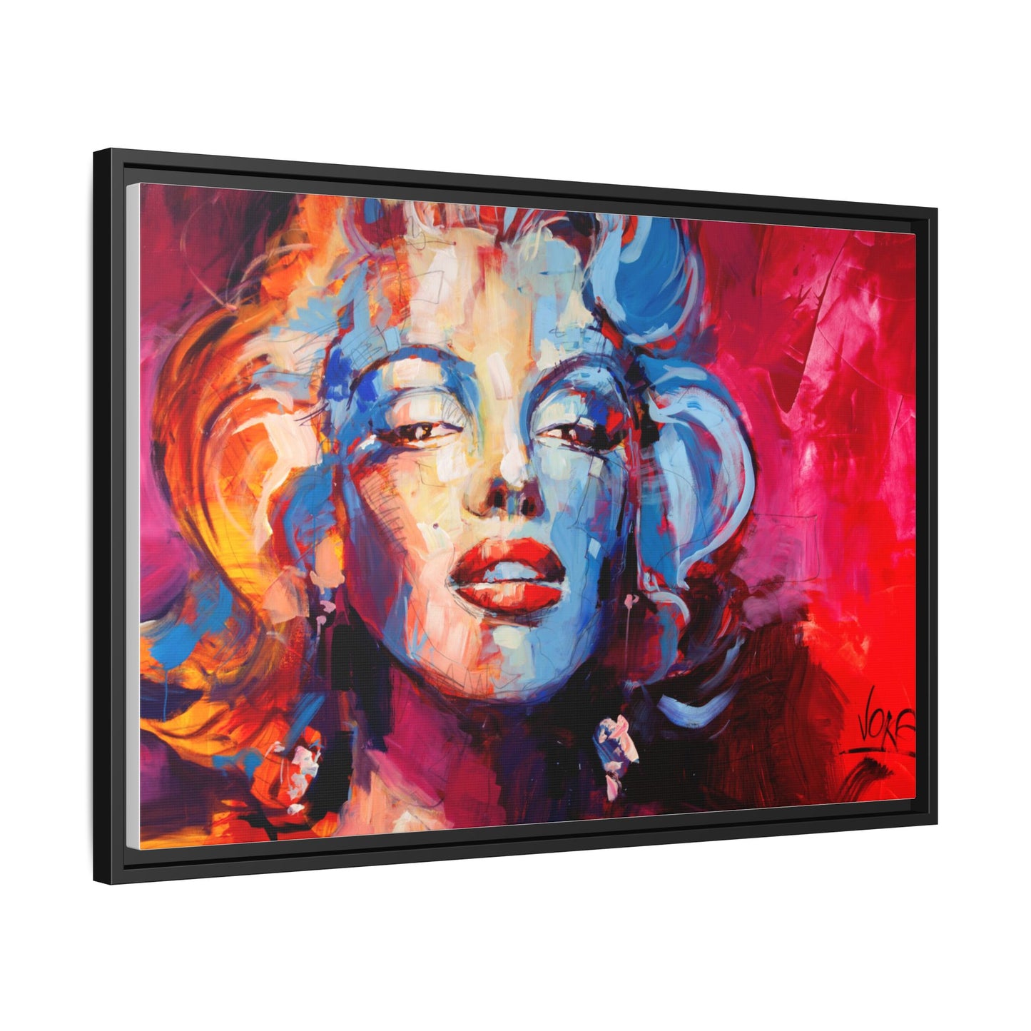 Marilyn Monroe attributed to Voke Matte Canvas Framed Wall Art