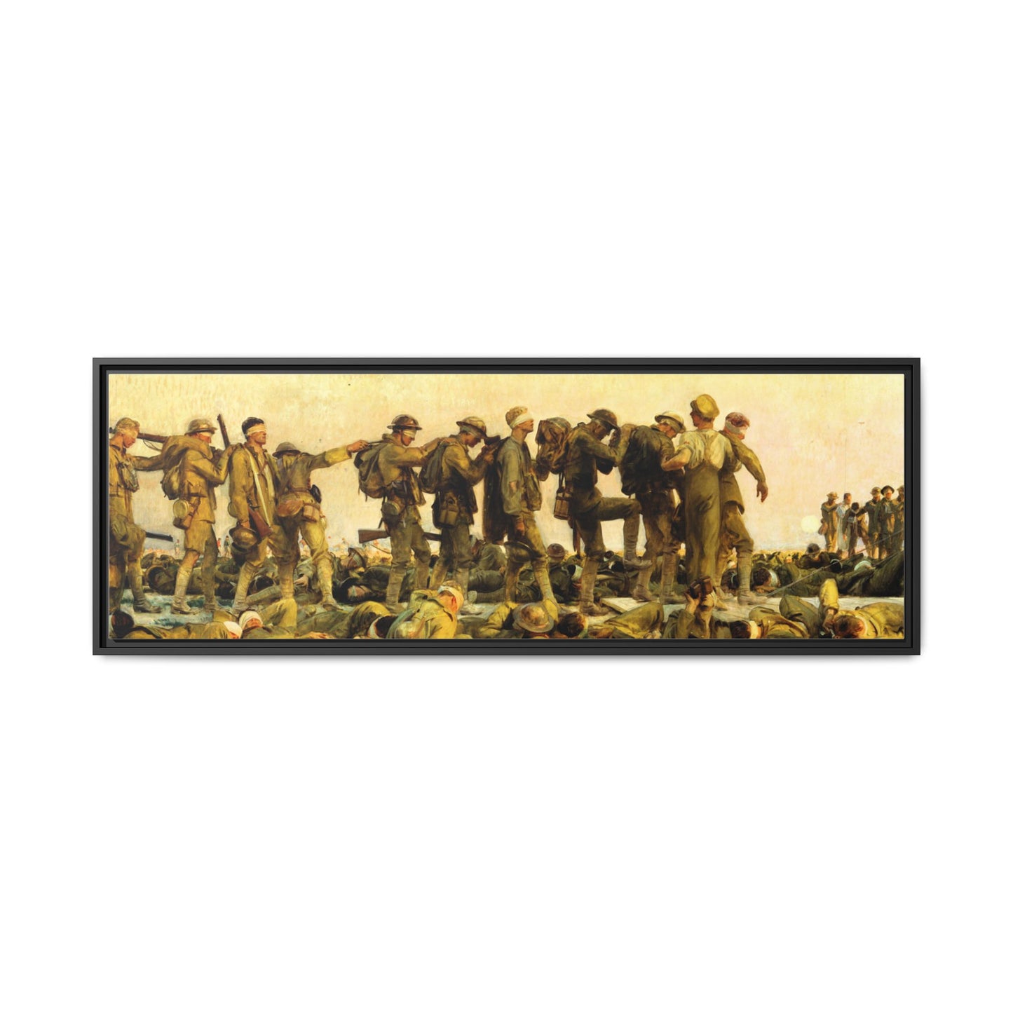 Gassed by John Singer Sargent (RA) Framed Matte Canvas Print