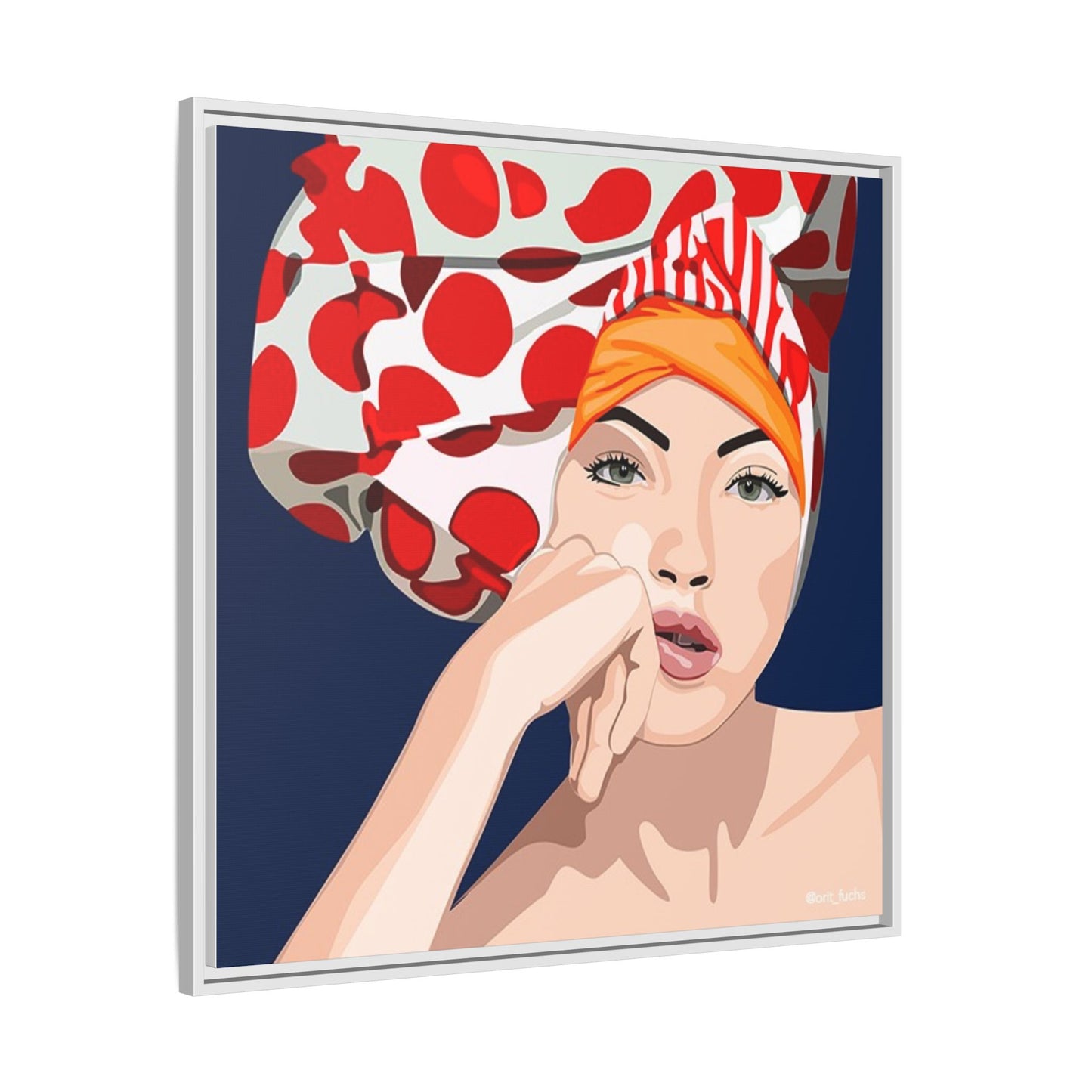 Vivid 20 by Orit Fuchs Pop Art Matte Canvas Framed Wall Art Print