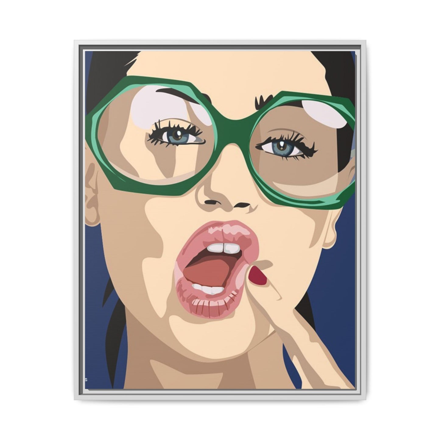 Vivid 2 by Orit Fuchs Matte Canvas Framed Wall Art