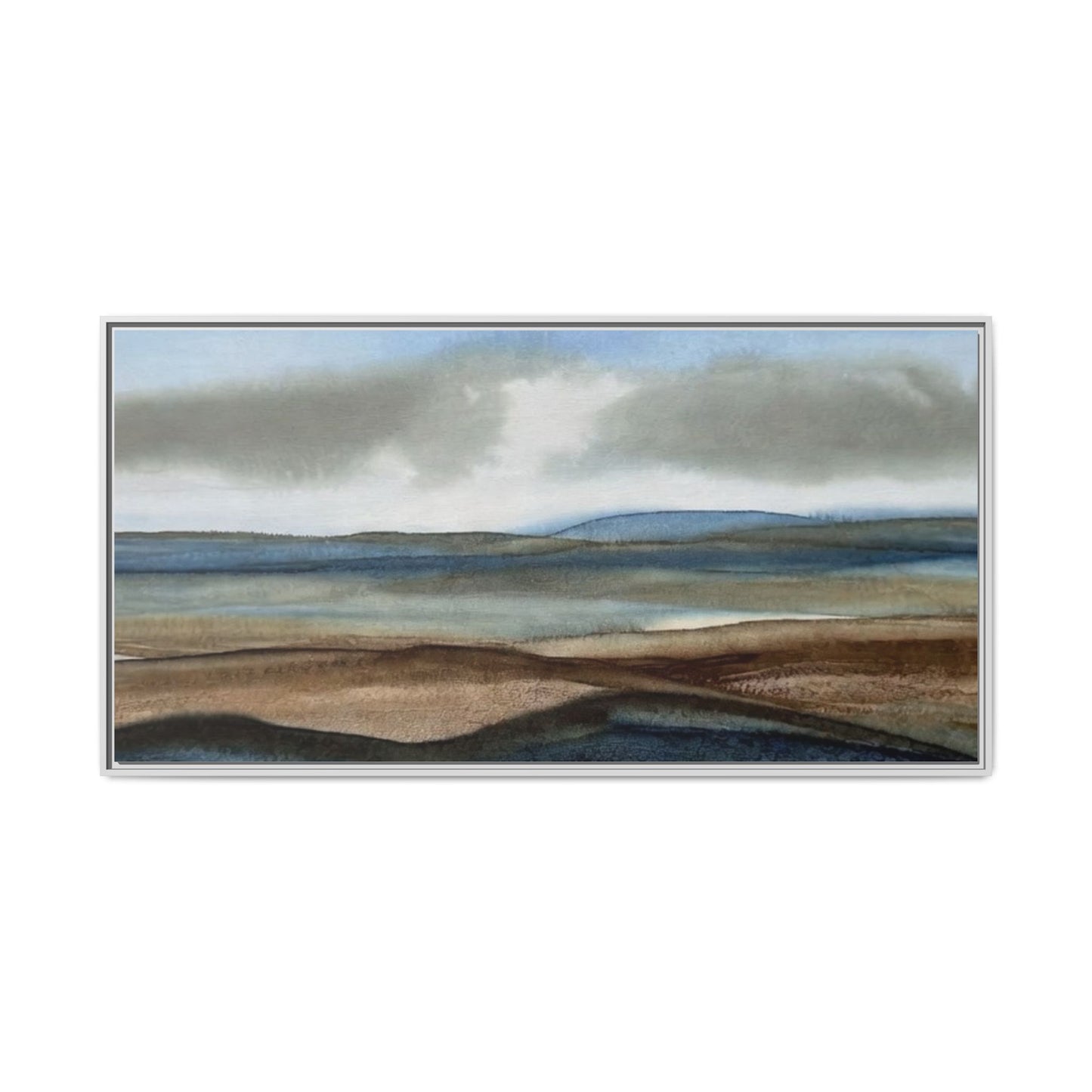 Matte Canvas Landscape, Framed (Multi-color)