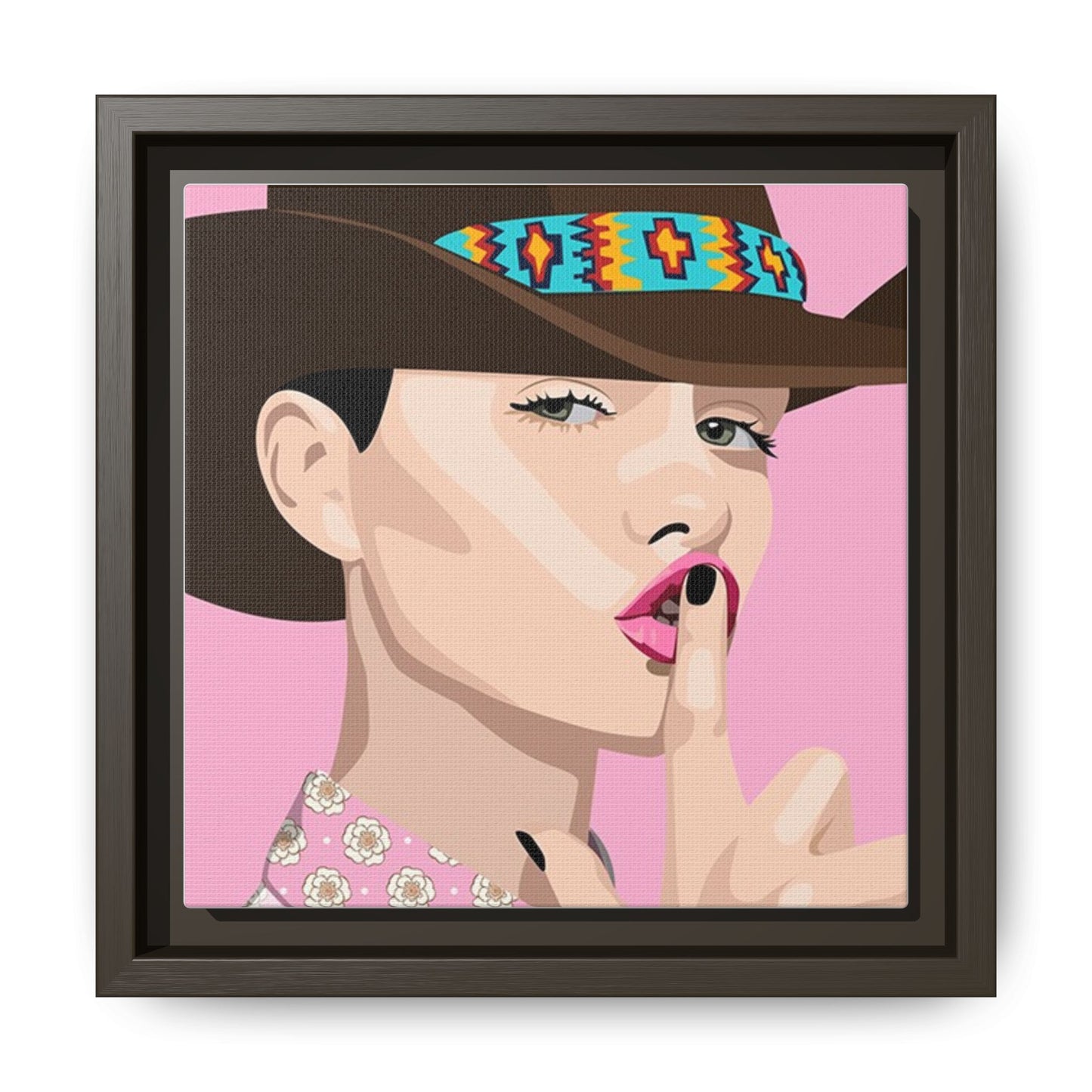 Vivid 63 by Orit Fuchs Matte Framed Canvas Wall Art