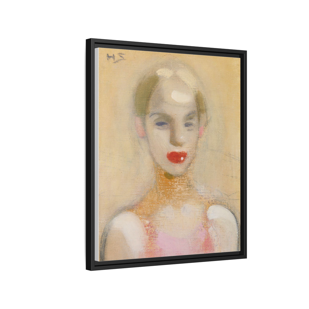 Circus Girl by Helene Schjerfbeck Framed Matte Canvas Portrait Art Print