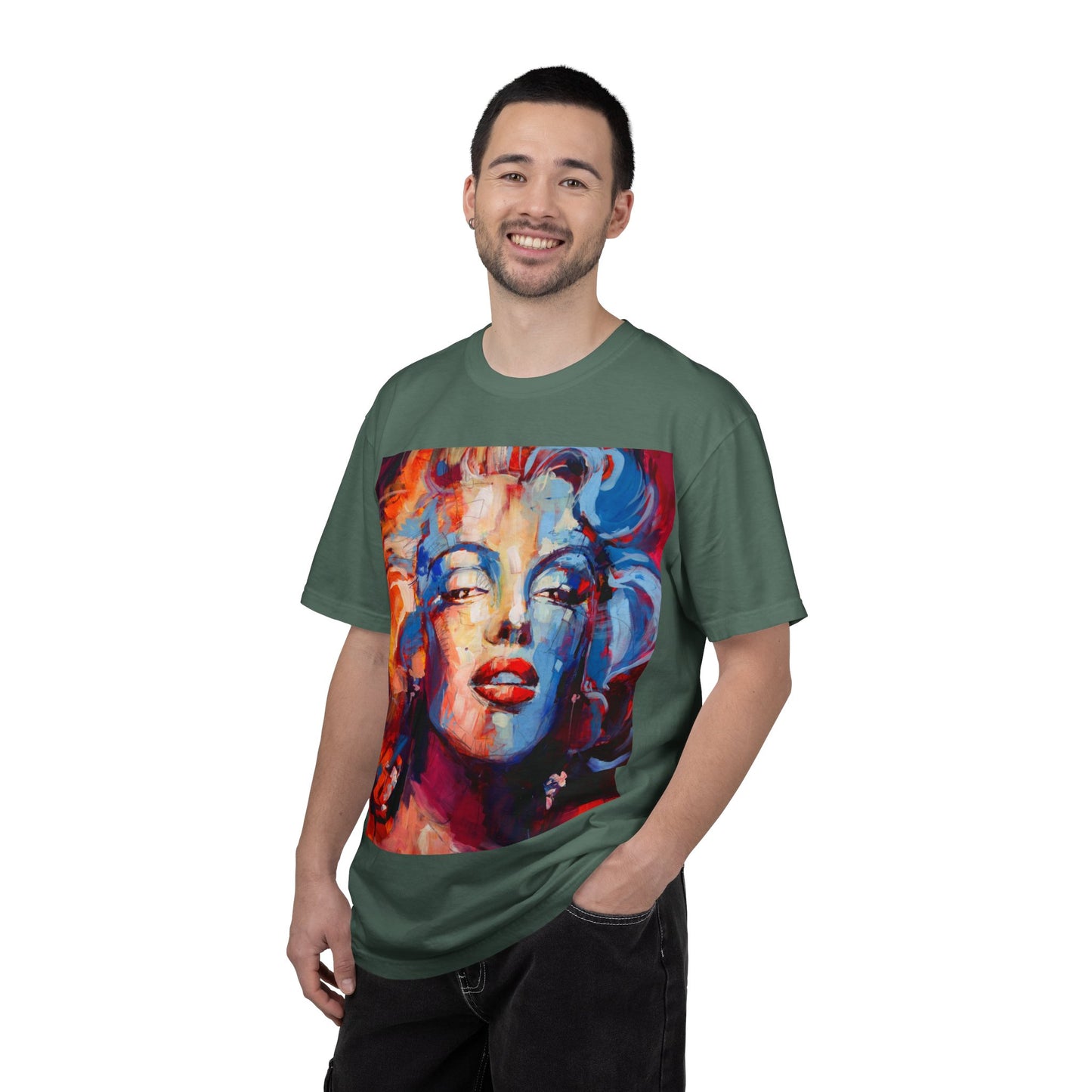 Artistic Pop Portrait T-Shirt — Colorful Marilyn-Inspired Graphic Tee