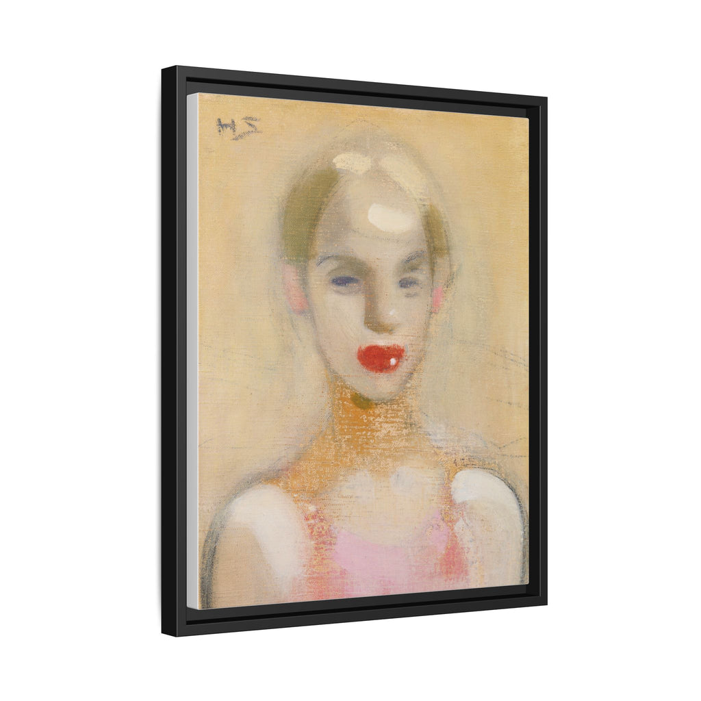 Circus Girl by Helene Schjerfbeck Framed Matte Canvas Portrait Art Print