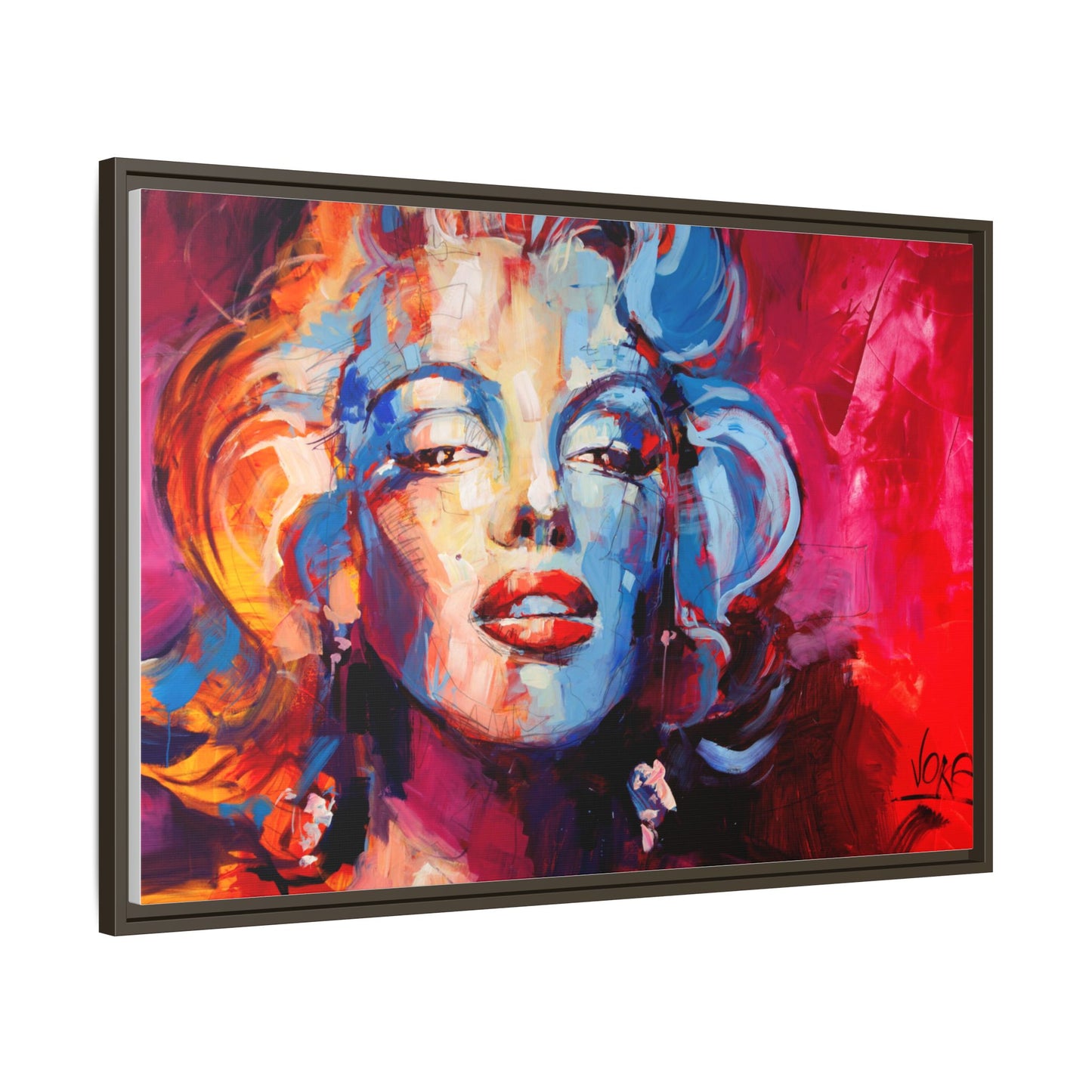 Marilyn Monroe attributed to Voke Matte Canvas Framed Wall Art