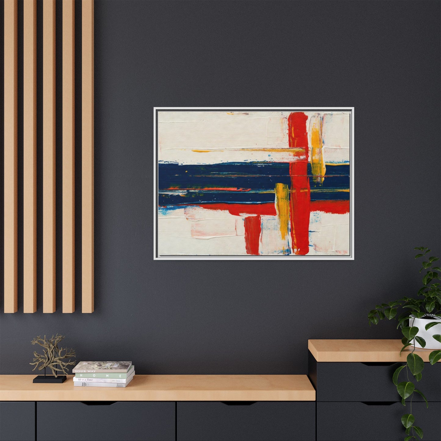 Matte Canvas, Framed (Multi-color)